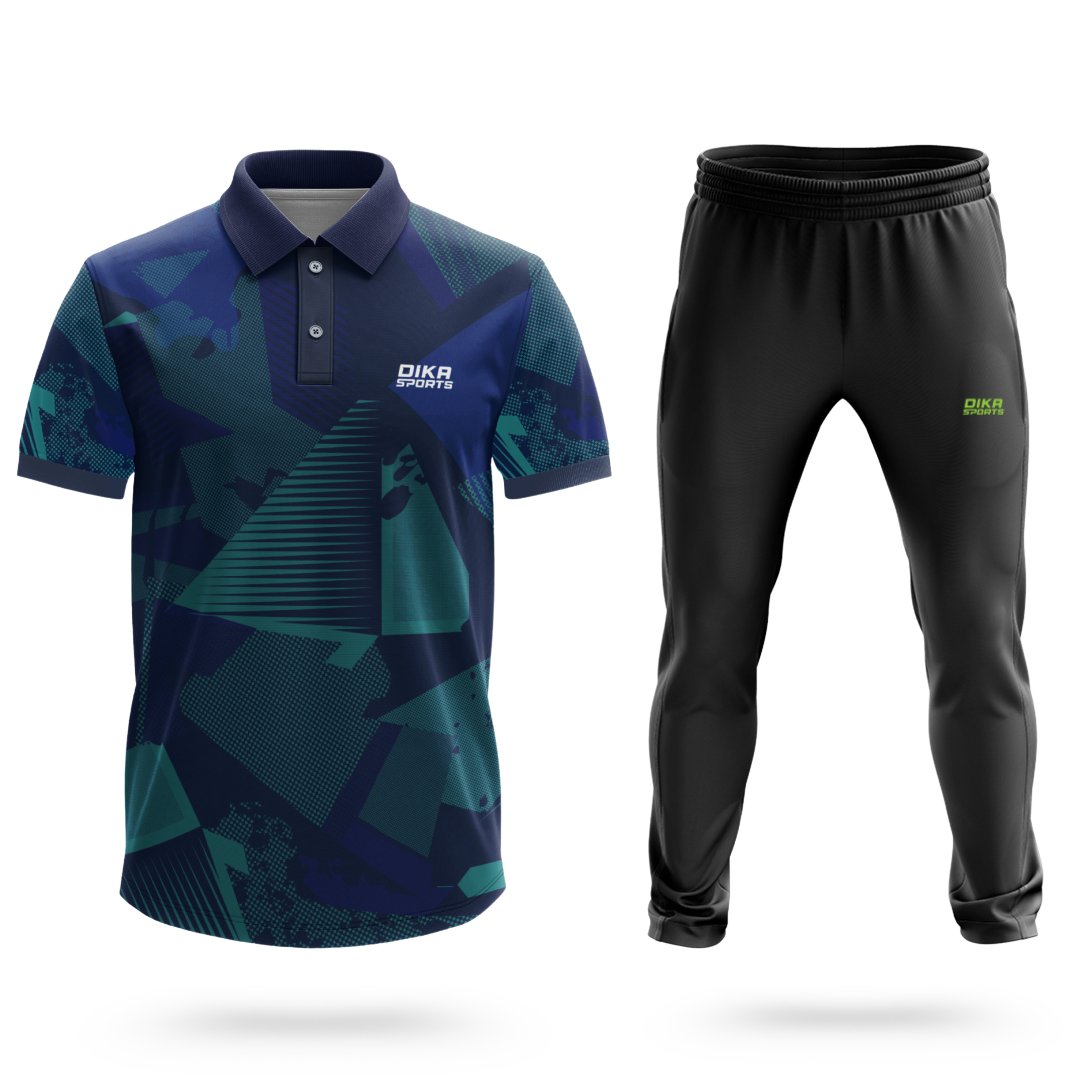 Dika Sports custom jersey Cricket t-shirt with logo t 20 world cup t shirt 2024 indiasport t shirt for men track pant men - Pack of 2