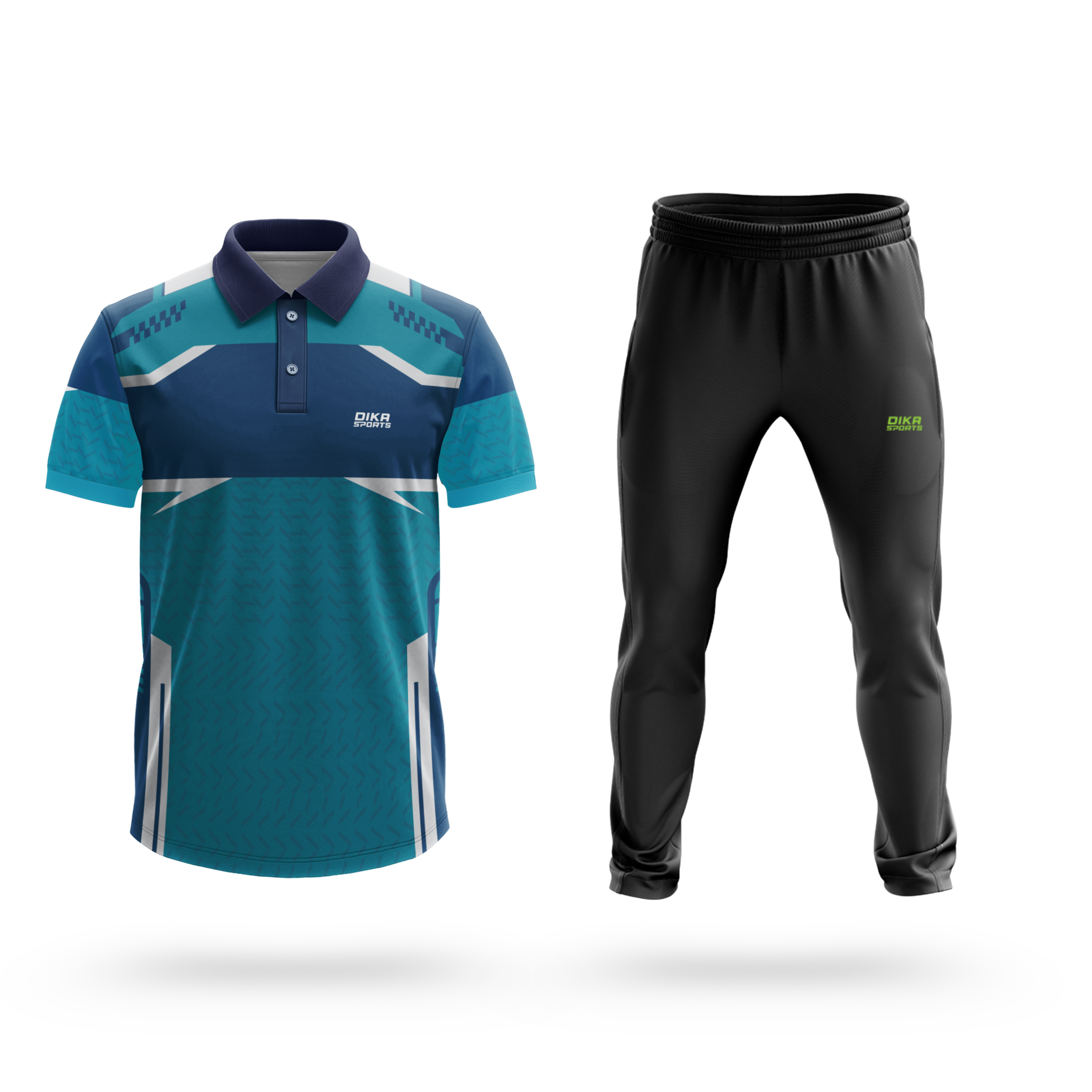 Dika Sports custom jersey Cricket t-shirt with logo t 20 world cup t shirt 2024 indiasport t shirt for men track pant men - Pack of 2