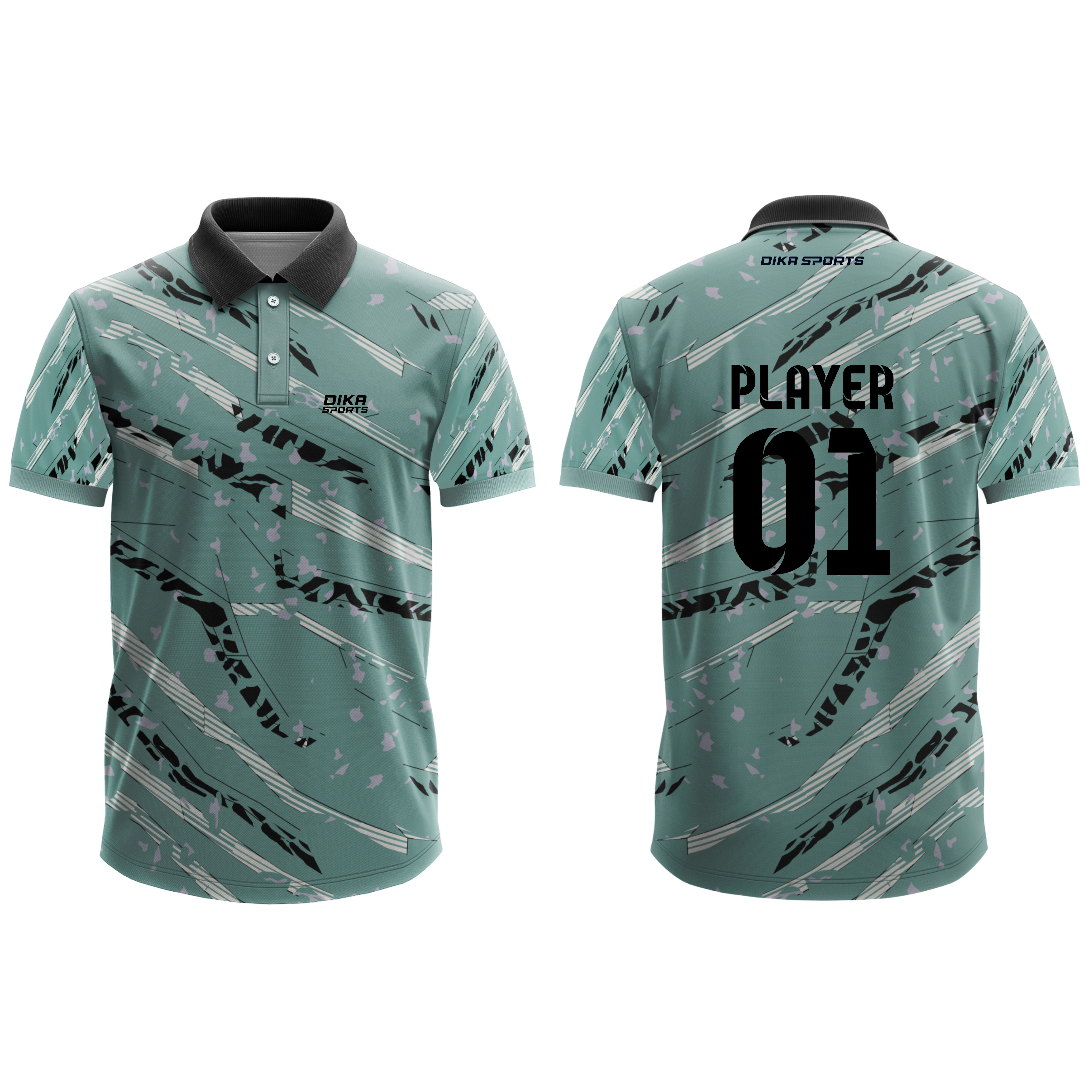 DIKA SPORTS Custom Cricket Jersey with Name | Personalized Team Cricket Jersey for Men & Kids