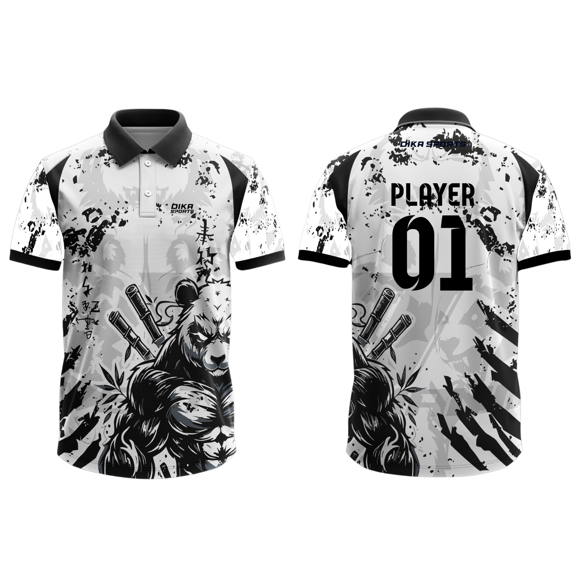 Dika Sports Custom Cricket Jersey with Name Number and Logo | Personalized Team Cricket Jersey for Men & Kids | Breathable Sportswear