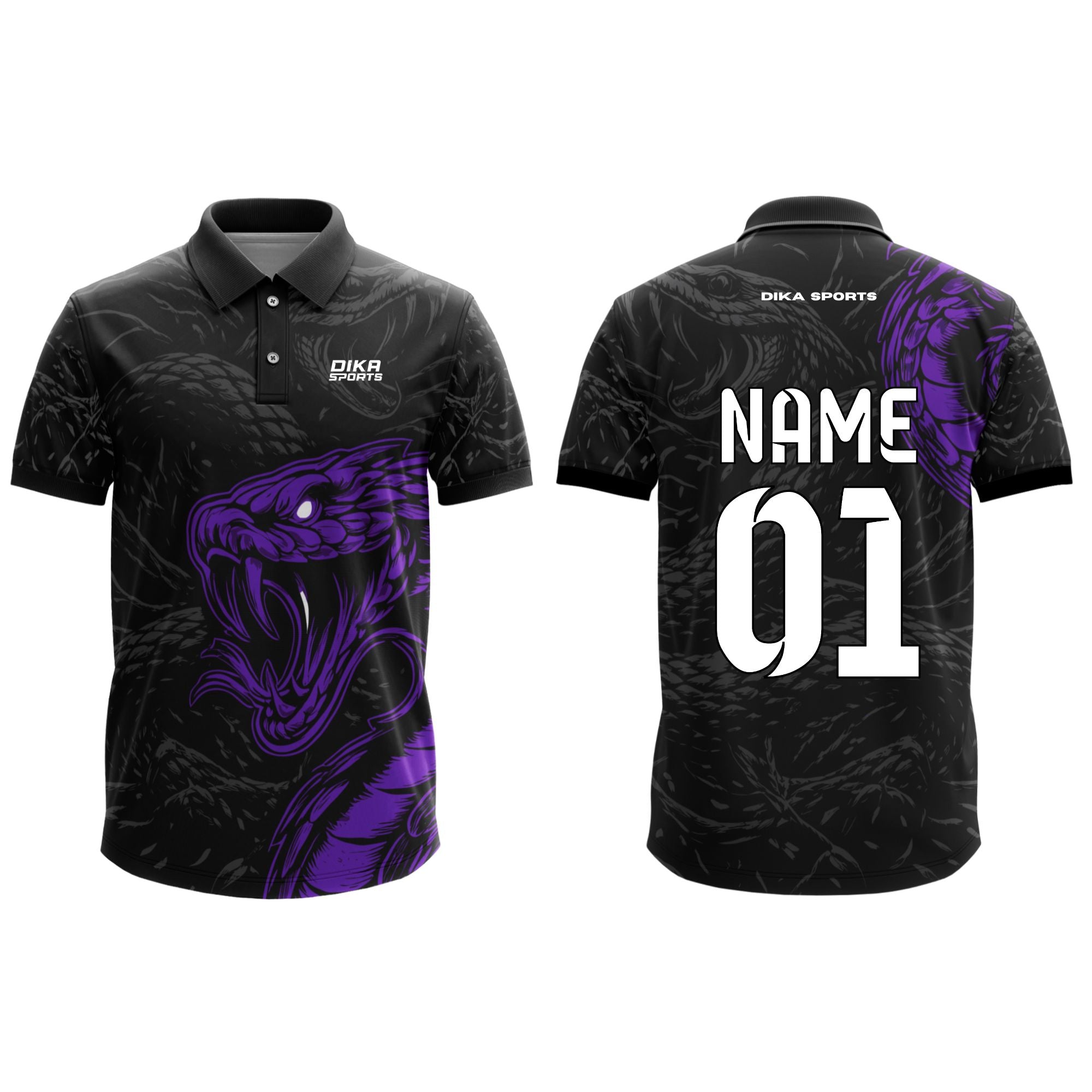 Dika Sports Cricket Jersey for Kids with Personalized Name and Logo