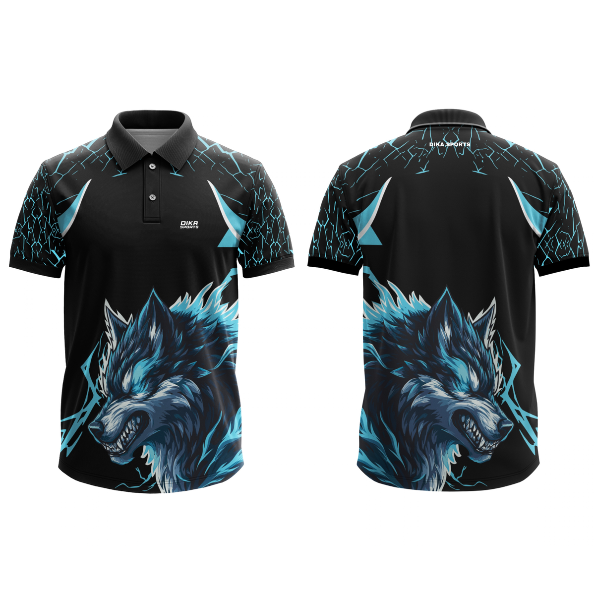 Dika Sports Cricket Jersey for Men – Stylish Polo Neck Sports T-Shirt