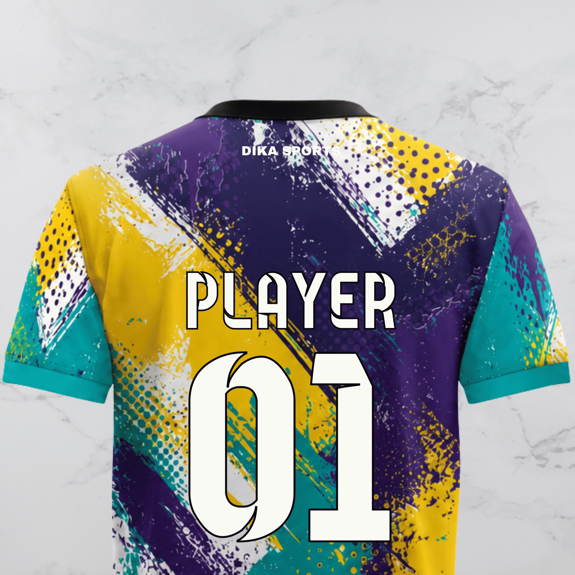 Dika Sports Cricket Jersey with Name | Personalized Round Neck Cricket Jersey for Teams and Fans