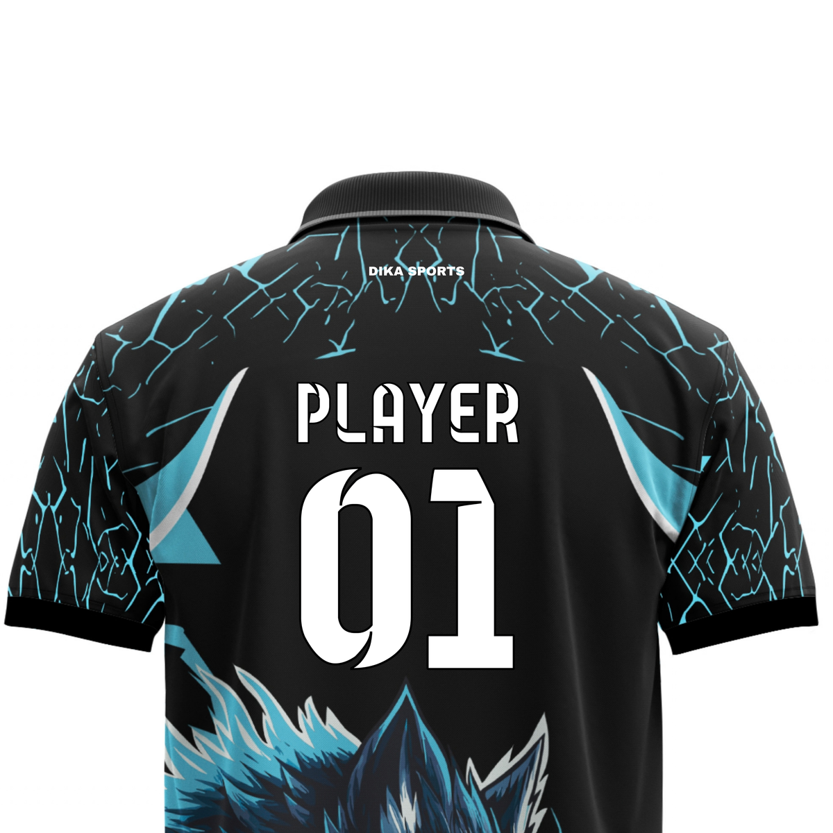 Dika Sports Personalized Cricket Jersey for Men | Custom Name Number & Logo Jersey | Breathable Team Cricket Sportswear