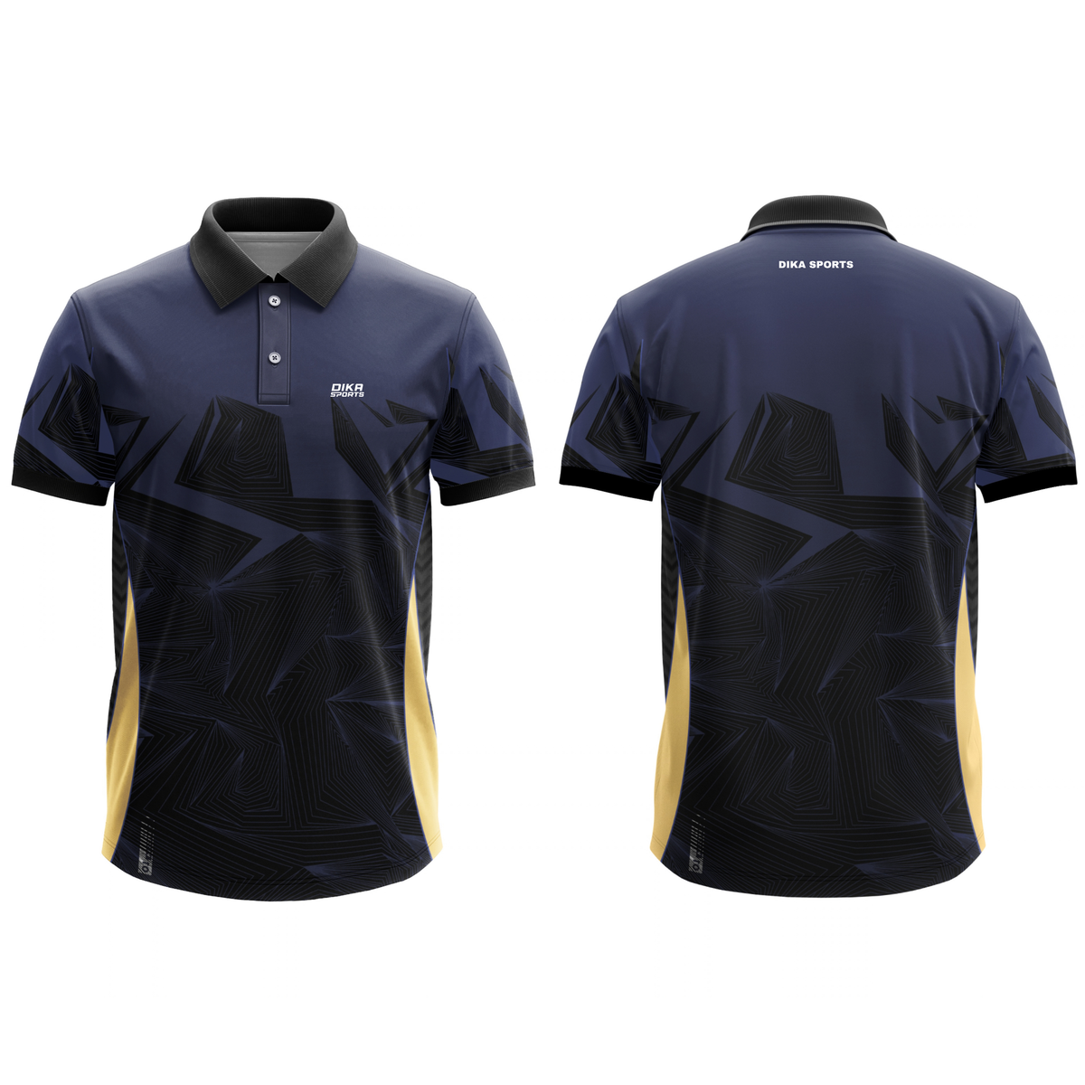 Dika Sports Cricket T-Shirt Online | Cricket Dress for Men | Collar T-Shirt Sports Jersey | Breathable & Stretchable