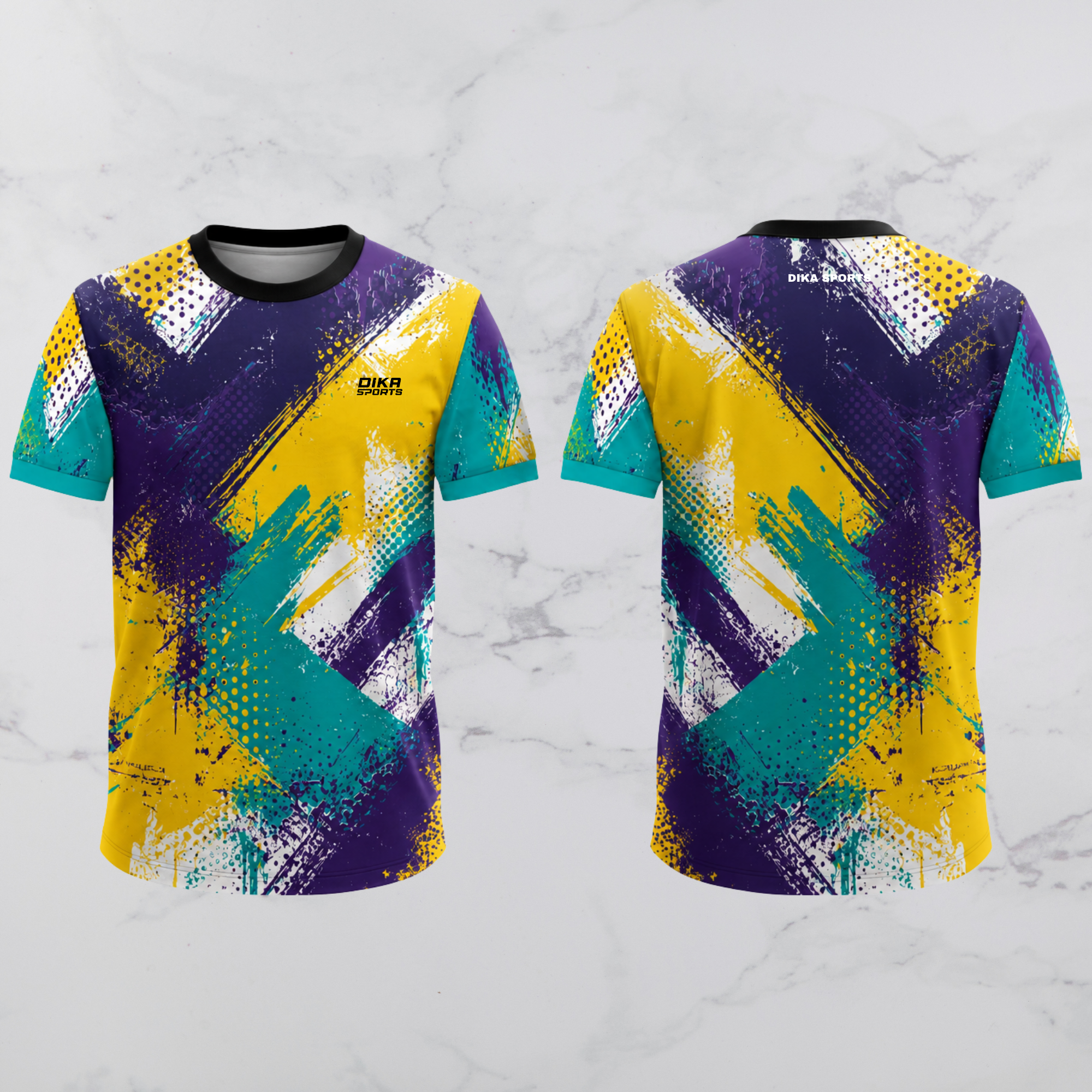 Dika Sports Stylish Cricket T-Shirt Round Neck Breathable Cricket Jersey for Practice