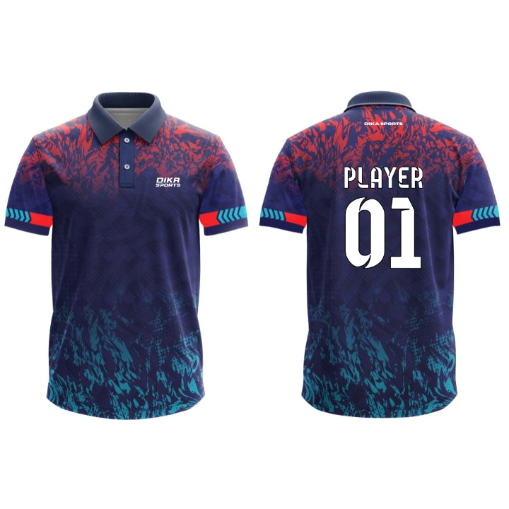 DIKA SPORTS Cricket Jersey with Name Customized Cricket Jersey Online for Men