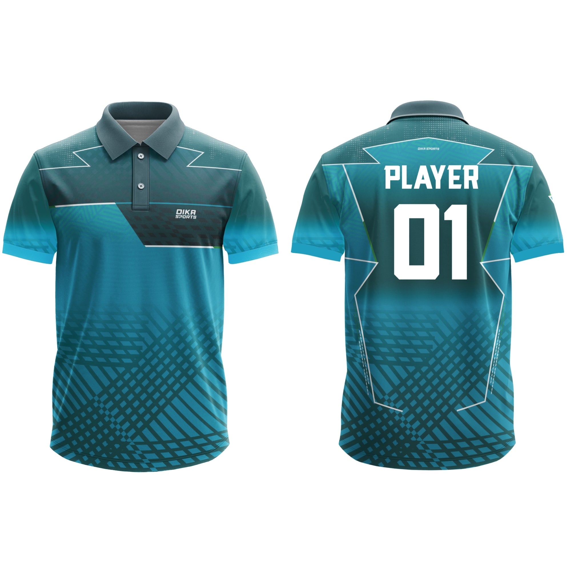 Dika Sports Cricket Jersey for Men Breathable Custom Name & Number Jersey