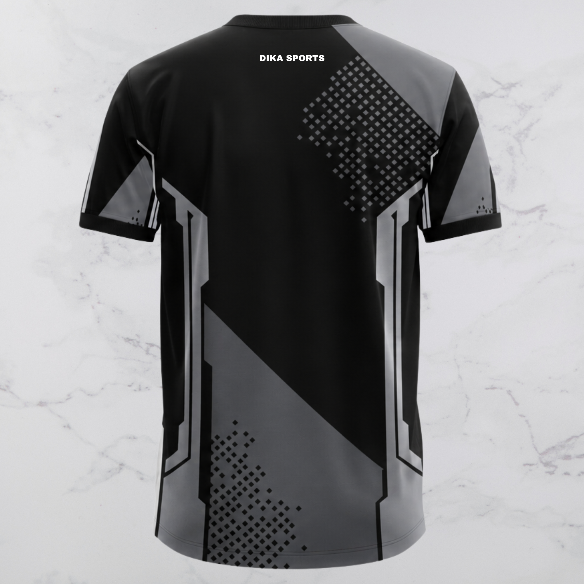 DIKA SPORTS Premium Round Neck Cricket Jersey for Men Moisture Wicking Quick Dry Sports T-Shirt