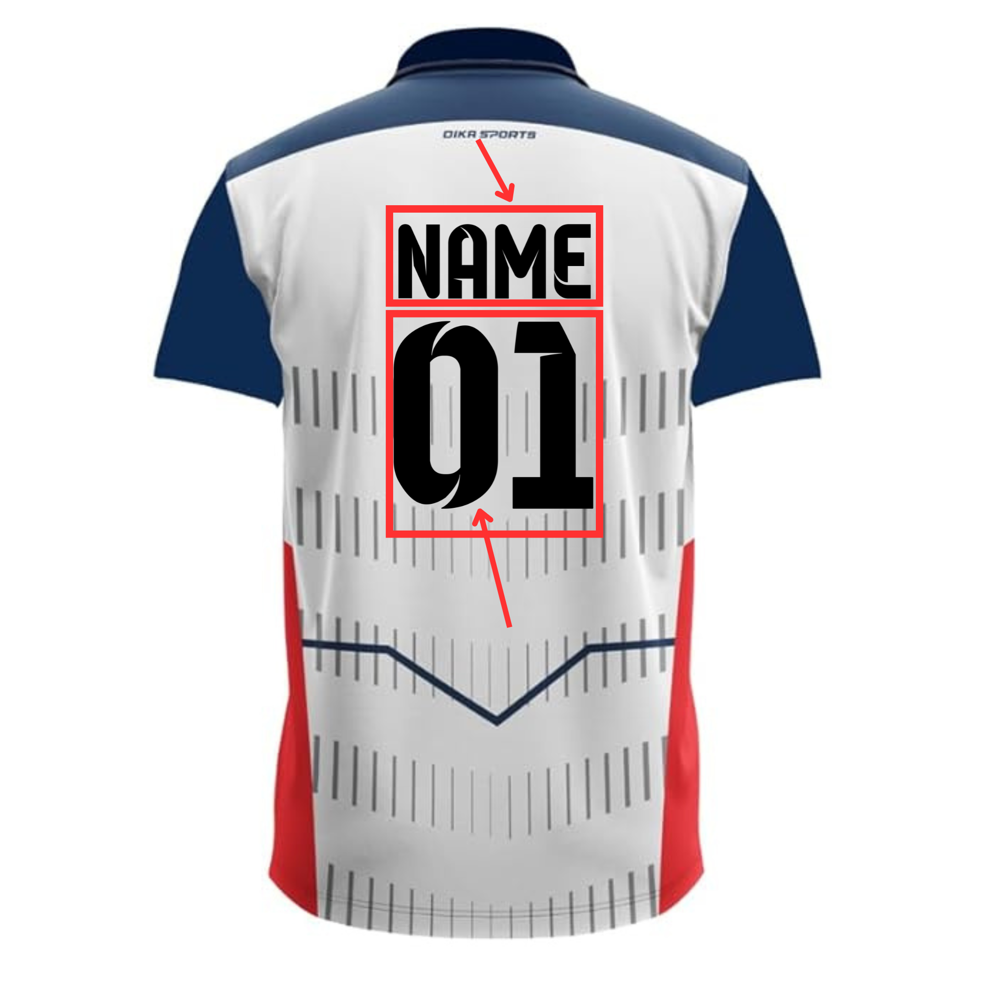 Custom Name Printed Cricket t shirt online sports t shirts for men DIKA SPORTS