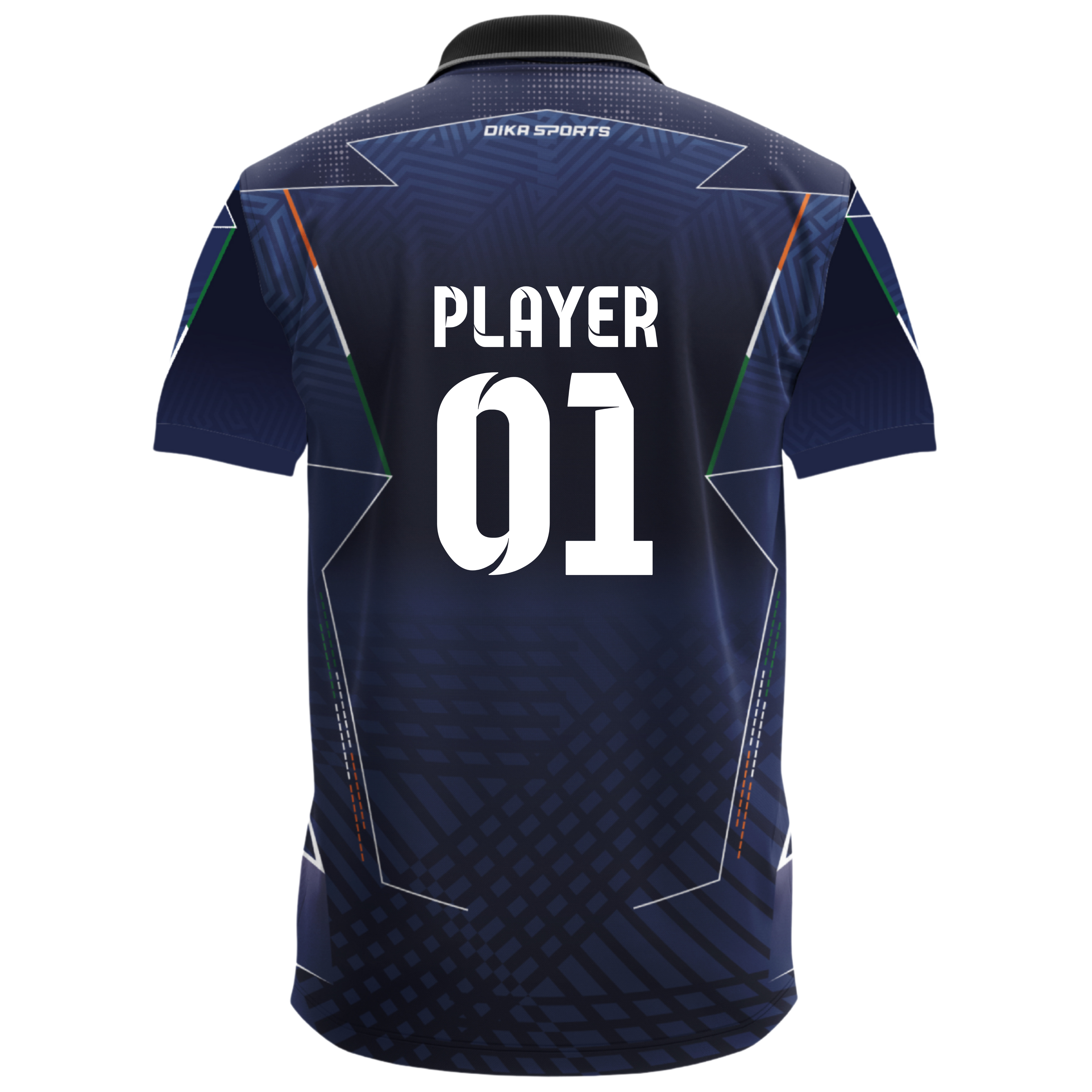 Dika Sports Custom jersey Men's cricket t-shirt with name and number slim fit trackpant - Pack of 2