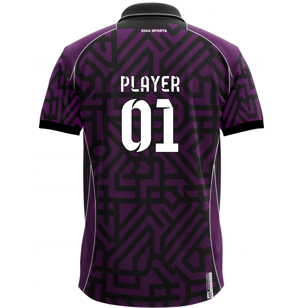 Dika Sports Cricket Jersey for Fans | Collar Neck Cricket T-Shirt | Cricket Jersey with Name | Breathable Personalized Sports Jersey