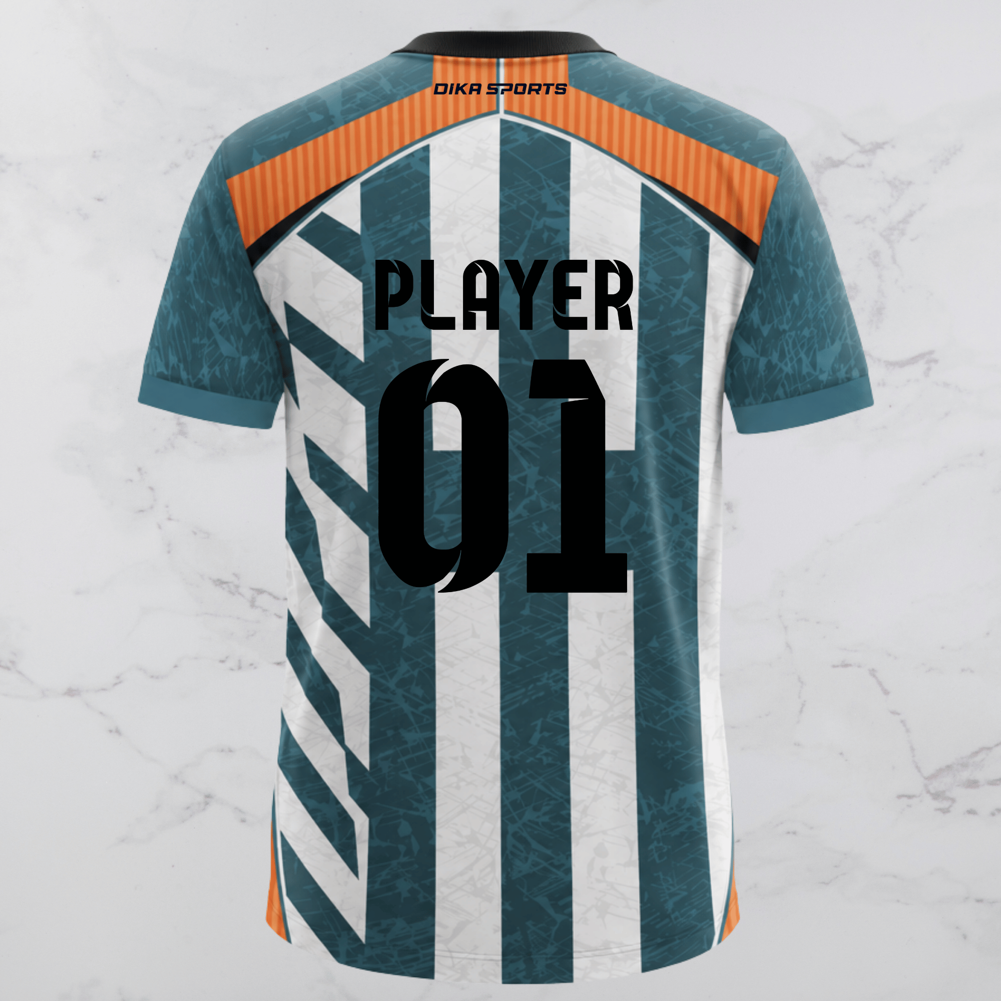 Dika Sports Team Cricket Jersey | Custom Name and Logo Round Neck Cricket Jersey
