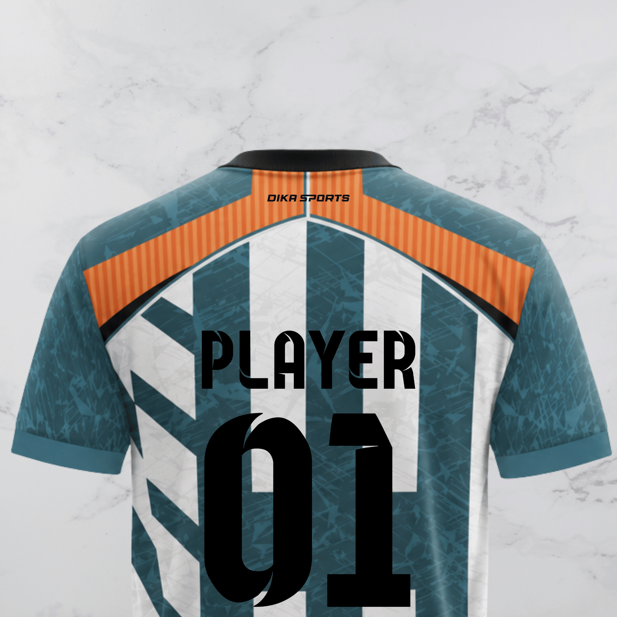 Dika Sports Team Cricket Jersey | Custom Name and Logo Round Neck Cricket Jersey