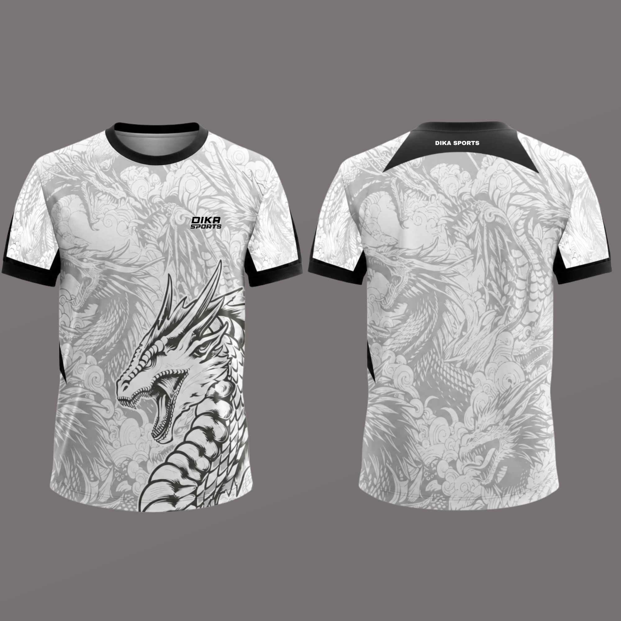 Dika Sports High Performance Round Neck Cricket T-Shirt | Short Sleeve Breathable Cricket Jersey