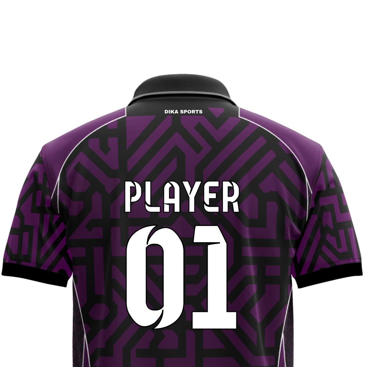 Dika Sports Cricket Jersey for Fans | Collar Neck Cricket T-Shirt | Cricket Jersey with Name | Breathable Personalized Sports Jersey