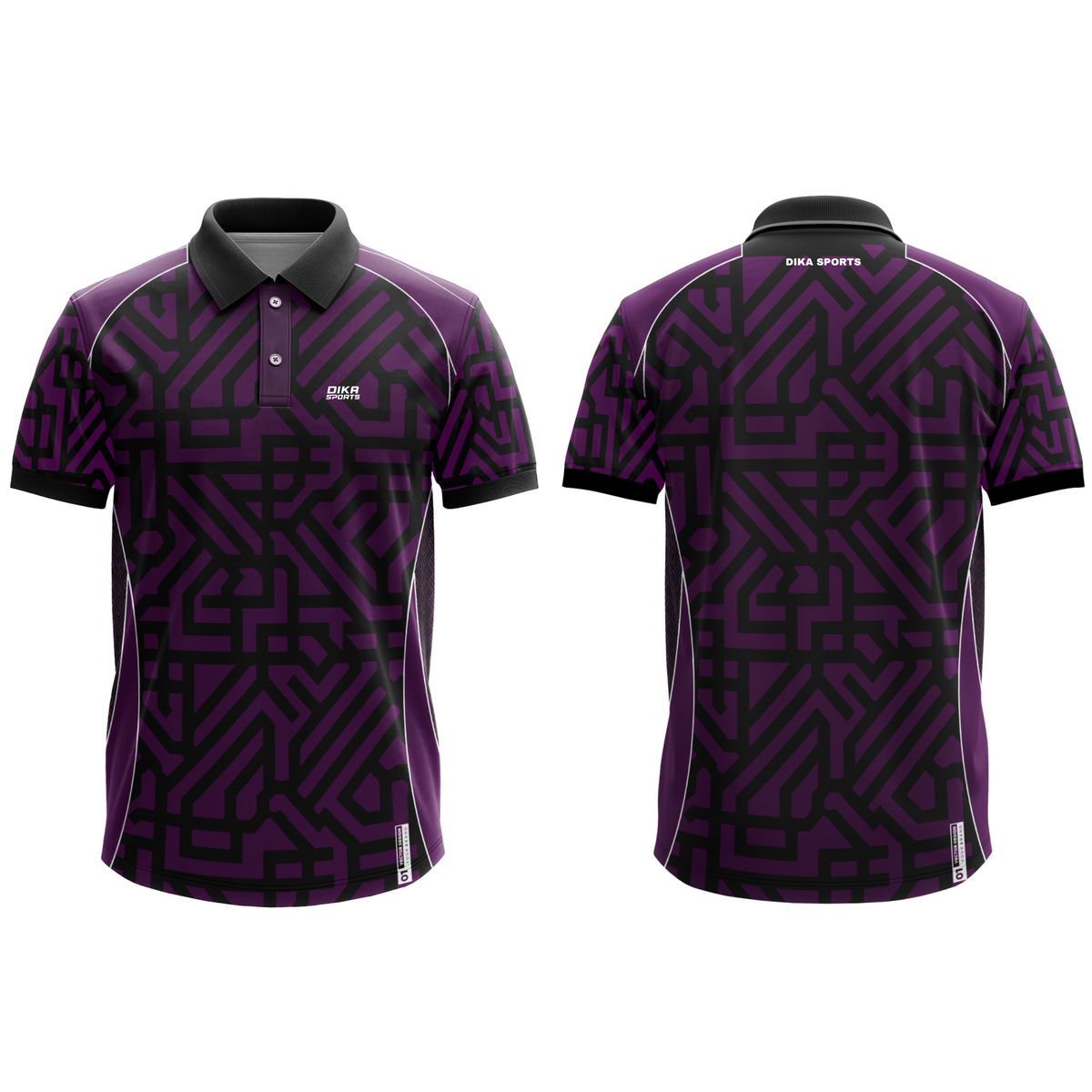 Dika Sports Cricket T-Shirt for Practice | Men's Sports T-Shirt | Cricket T-Shirt with Collar | UV Protection Lab Tested