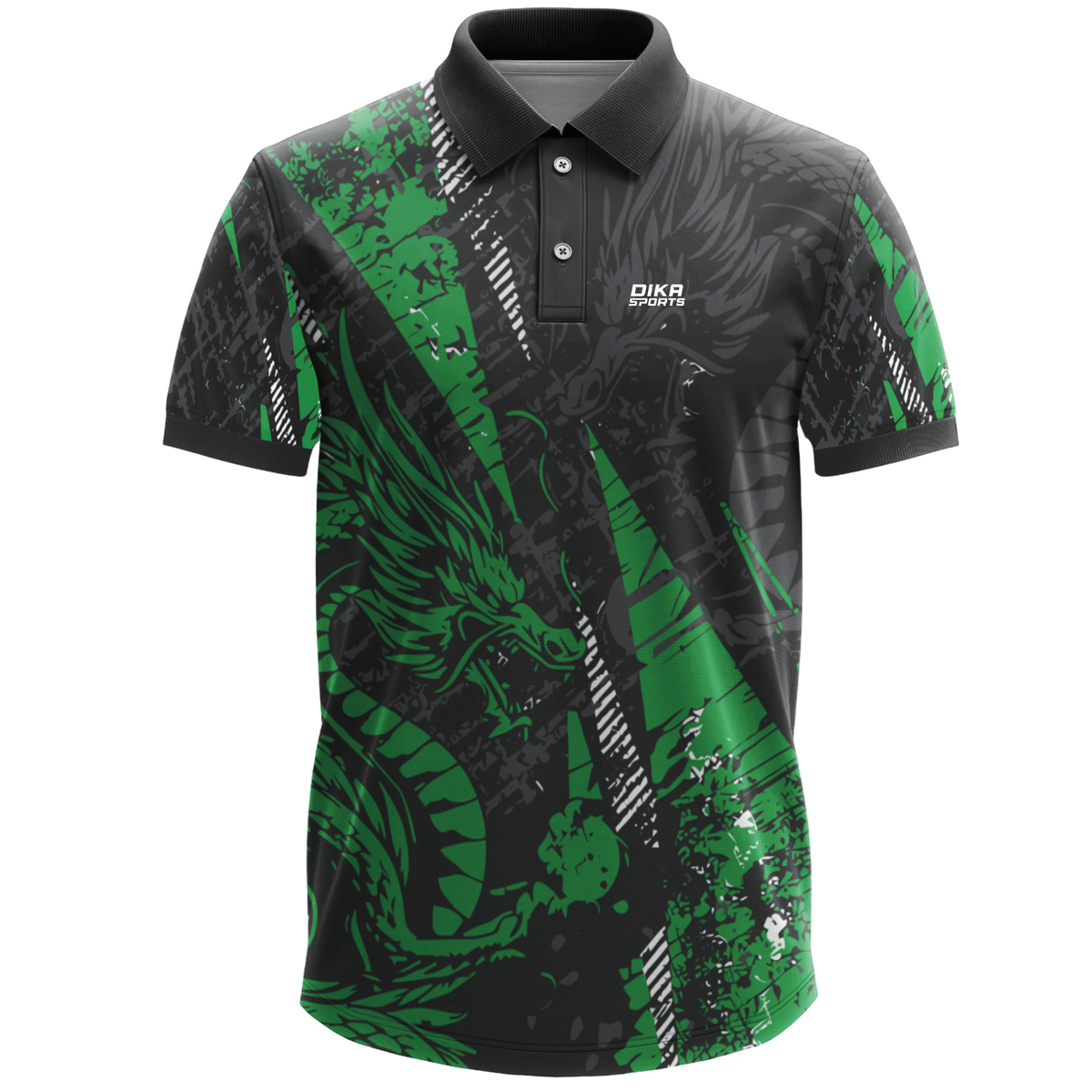 DIKA SPORTS Classic Collar Cricket Jersey for Men – Ready Made Sportswear for cricket and other sports