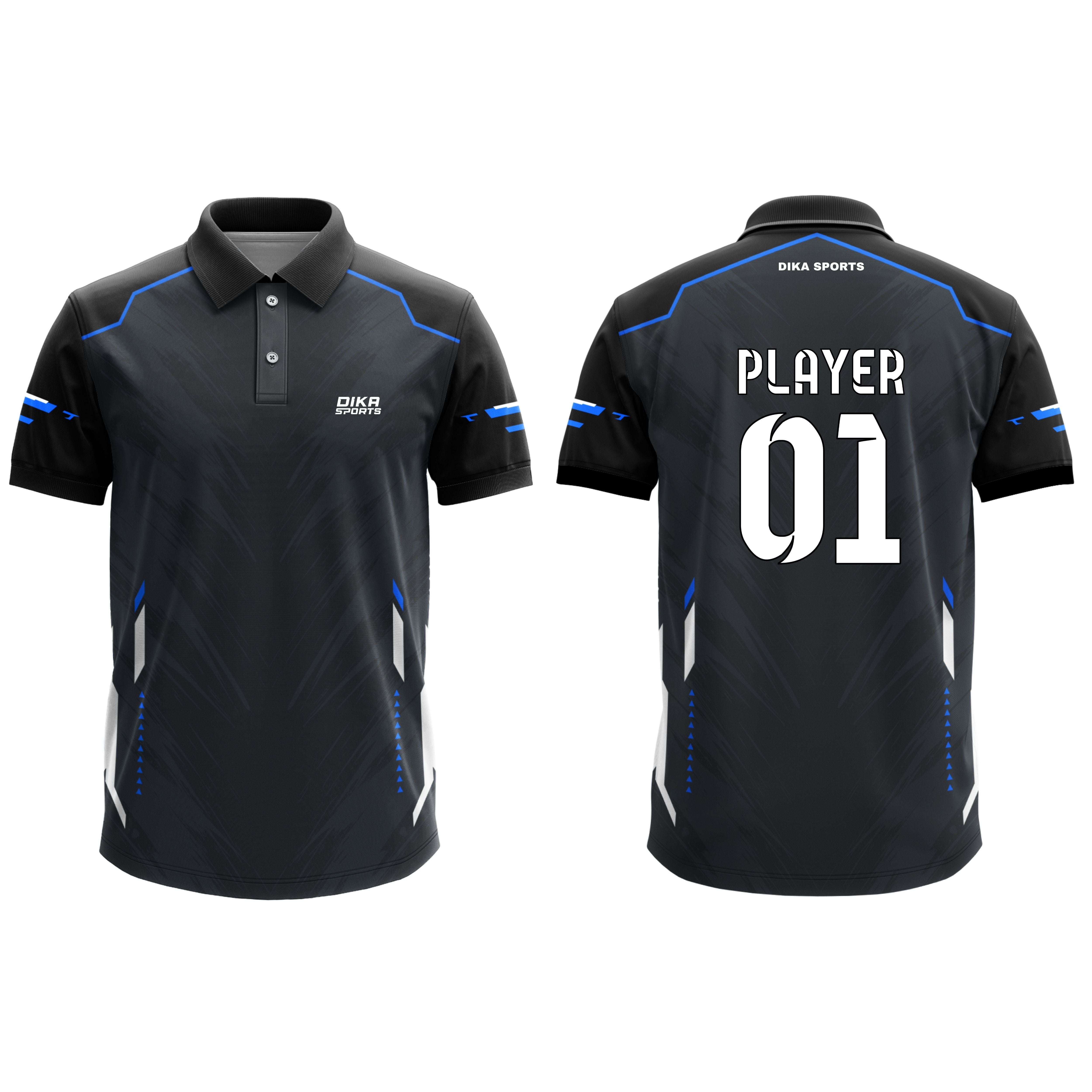 Dika Sports Custom Cricket Jersey Breathable Cricket Jersey Large Size