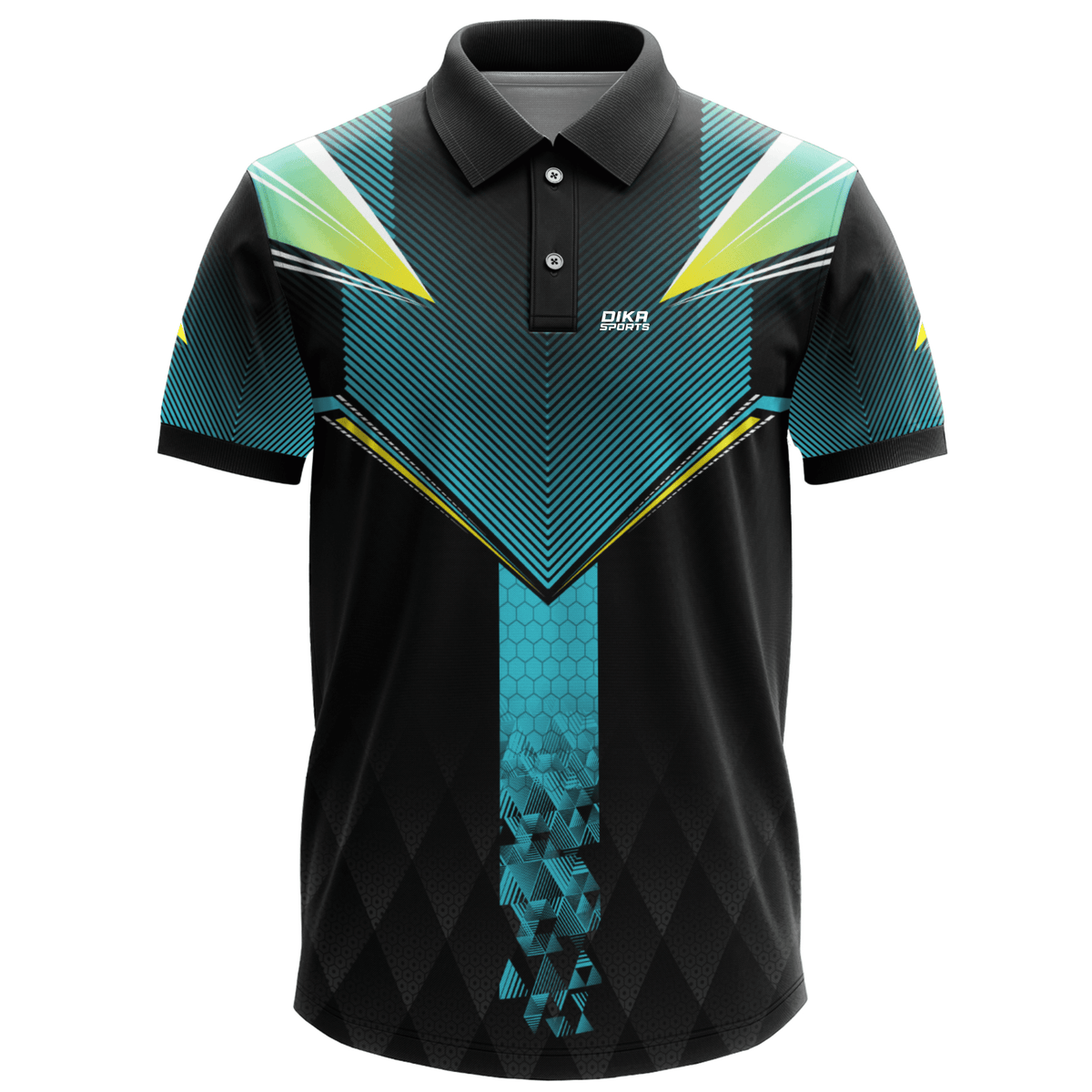 Men's Cricket Training Polo Jersey Without Printing Dika Sports – Moisture Wicking Sports Activewear