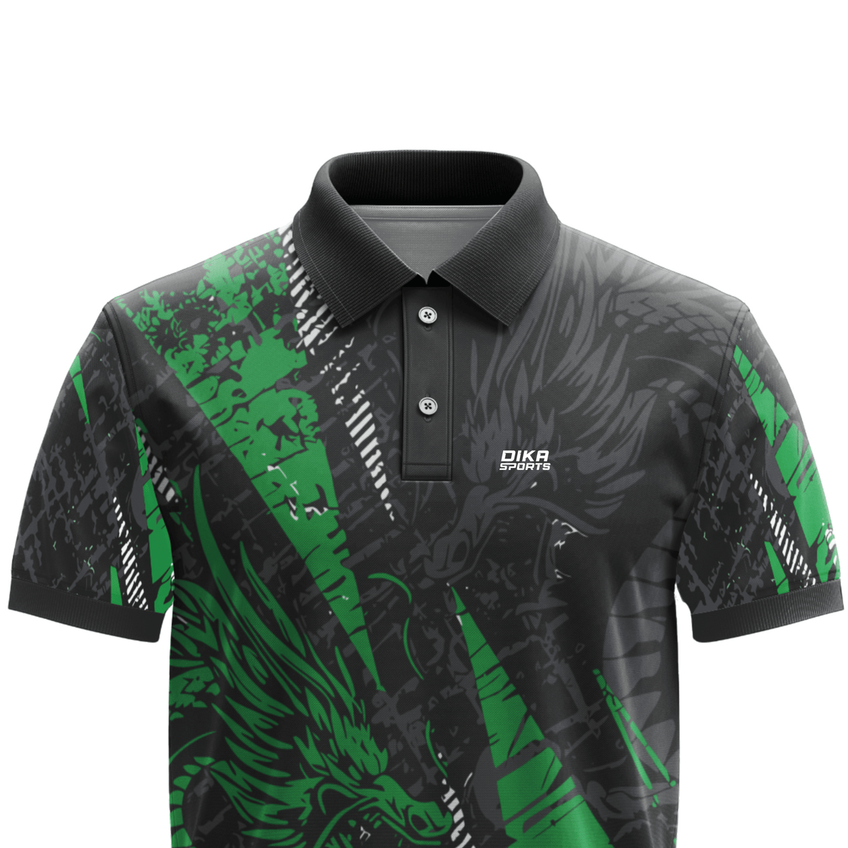 DIKA SPORTS Classic Collar Cricket Jersey for Men – Ready Made Sportswear for cricket and other sports