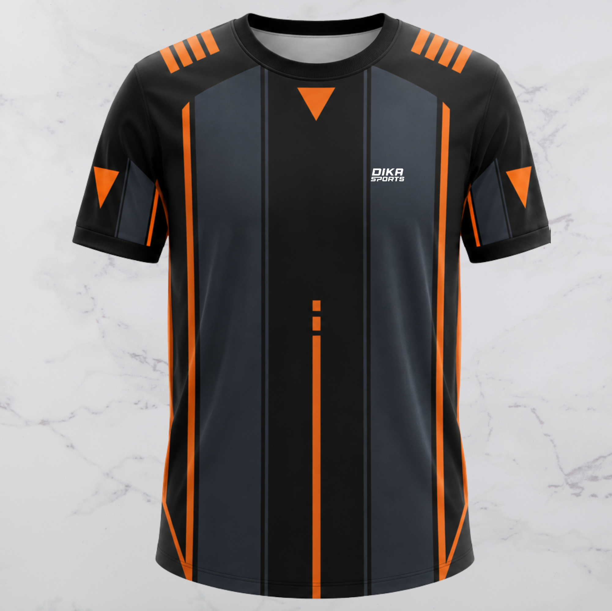 DIKA SPORTS Custom Team Cricket Jersey | Round Neck Personalized Cricket T-Shirt | Quick Dry Breathable Sports Wear
