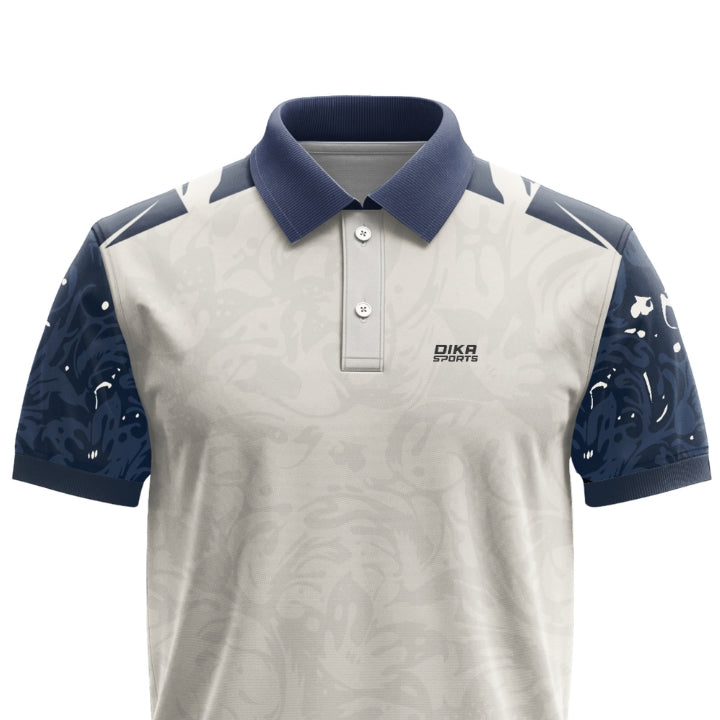 DIKA SPORTS Stand Collar T Shirts for Men  Sports Polo T Shirts for Men  Sport Jersey for Men