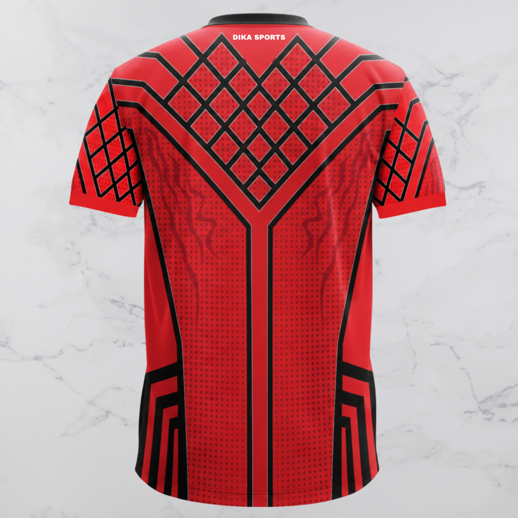Dika Sports Cricket Practice T-Shirt Round Neck Breathable Short Sleeve Jersey for Men