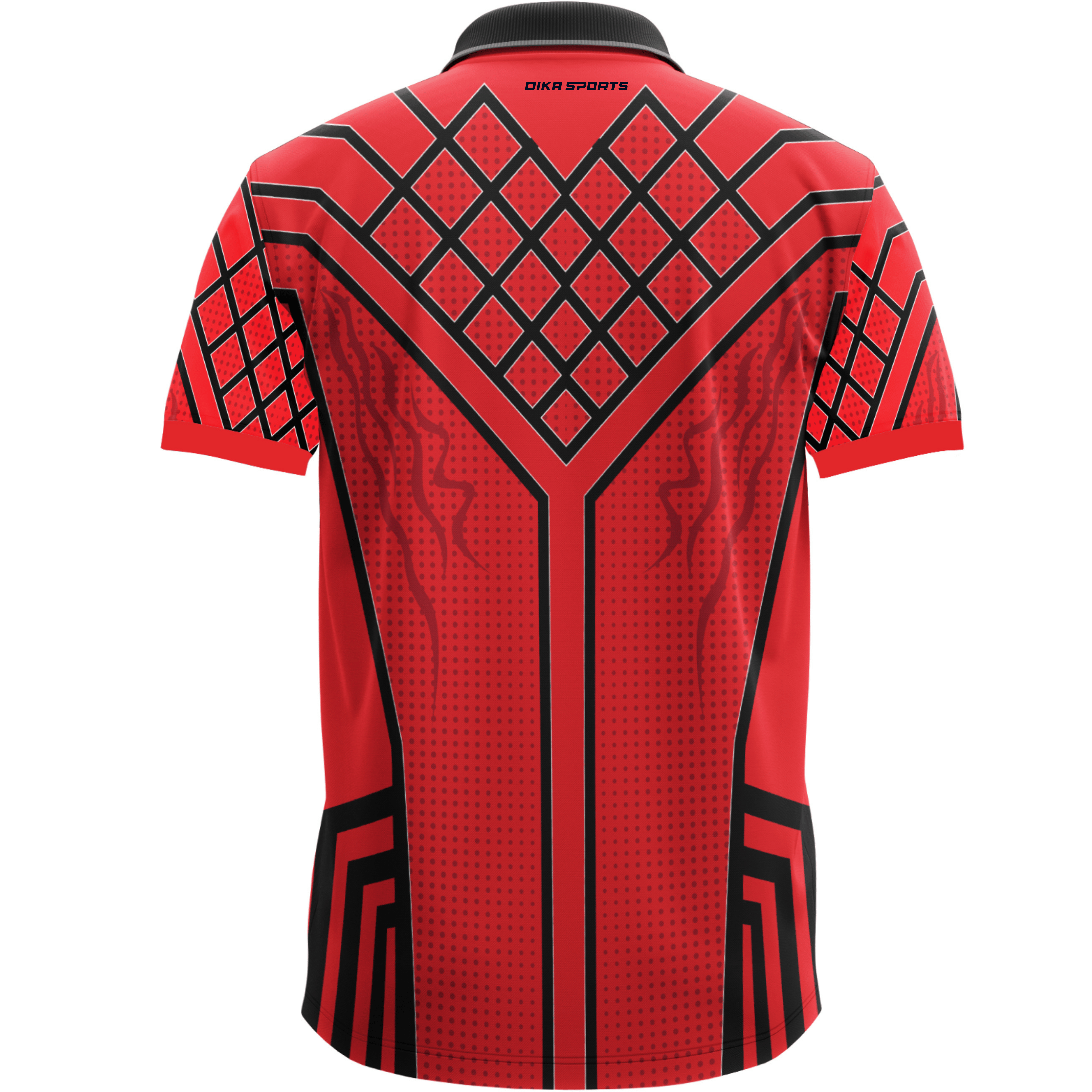 DIKA SPORTS Sports Polo T-Shirt for Men Cricket Jersey Breathable Moisture Wicking UV Protection