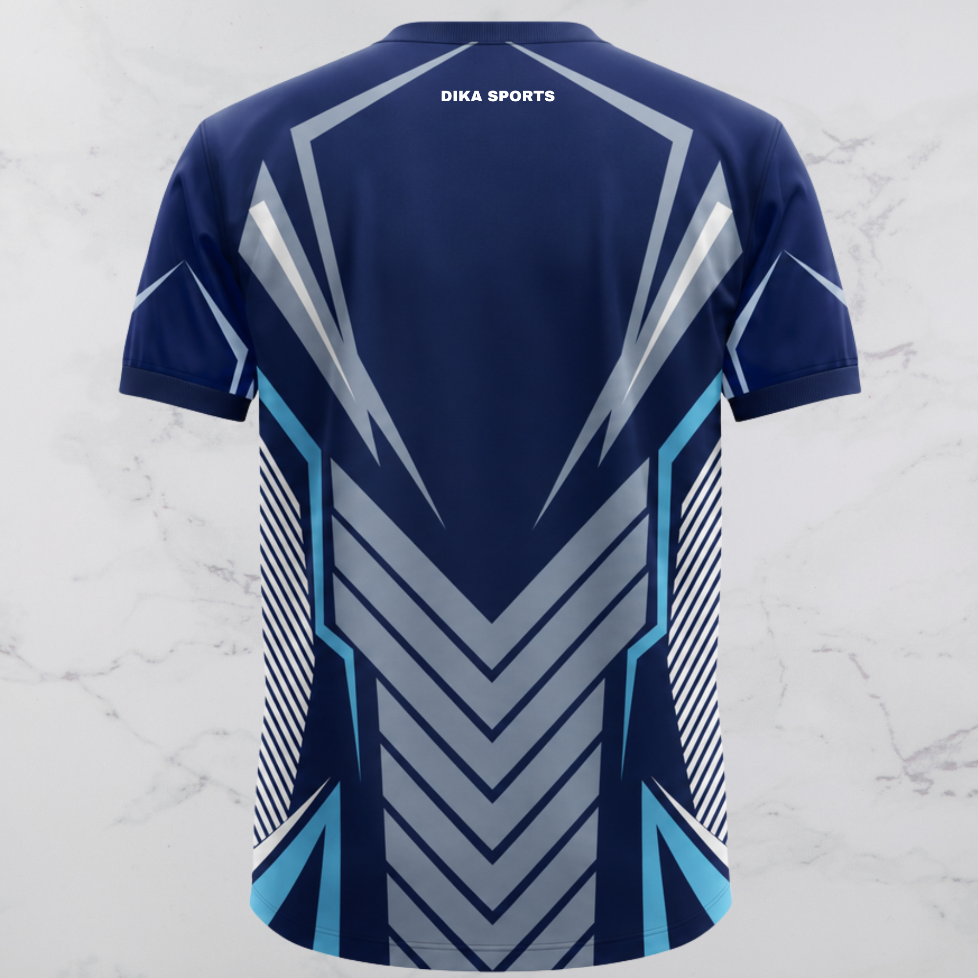 DIKA SPORTS Lightweight Cricket Jersey Breathable Round Neck Cricket T-Shirt for Training and Practice