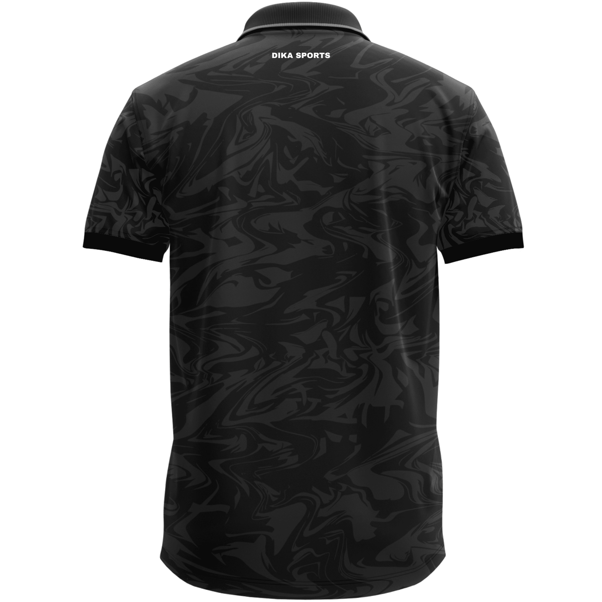 Dika Sports Men's Tiger Cricket Jersey – Quick-Dry Collar Neck Sportswear
