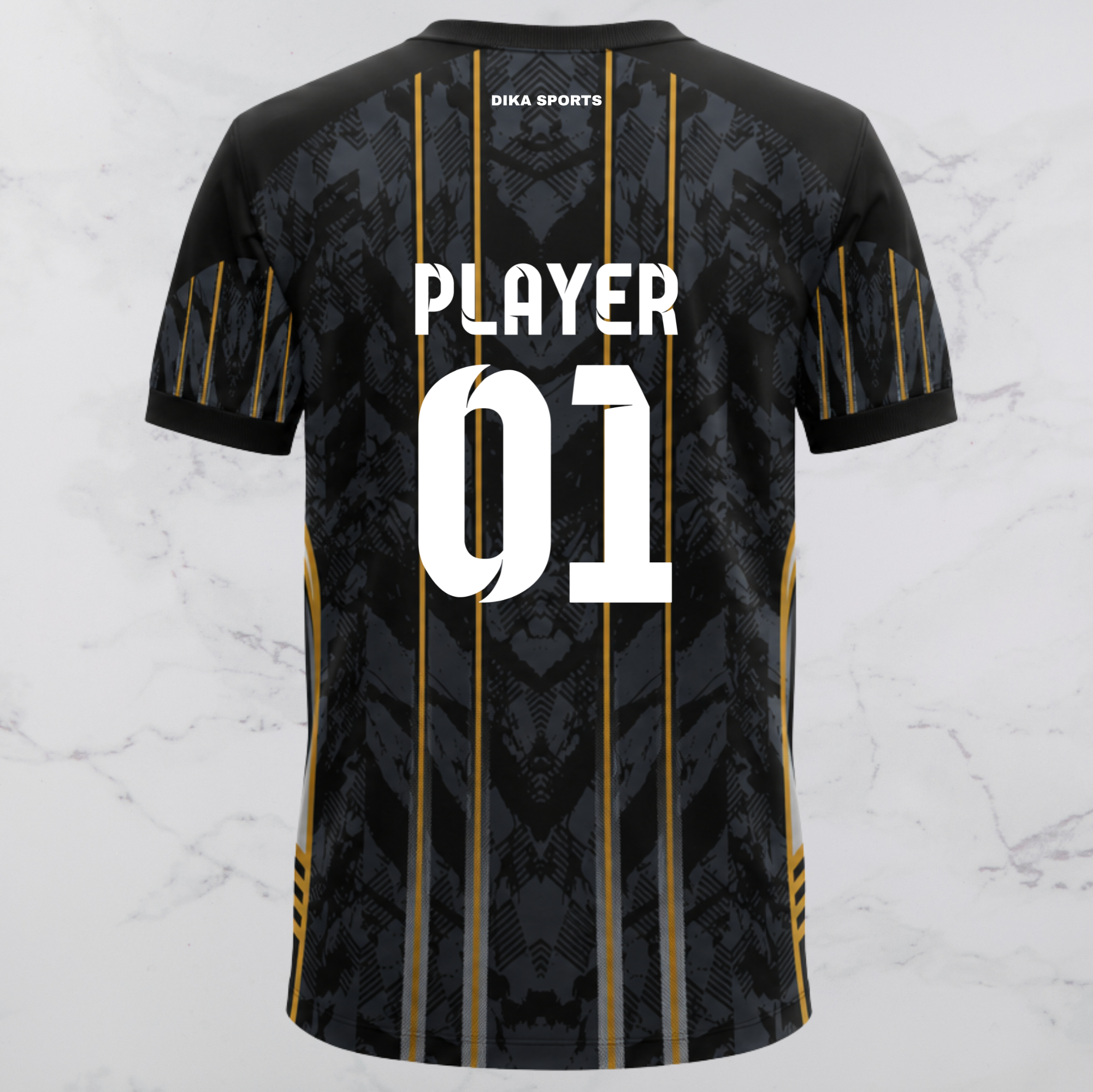 DIKA SPORTS Cricket Jersey for Fans | Custom Round Neck Cricket Jersey with Name | Personalized Team Cricket T-Shirt