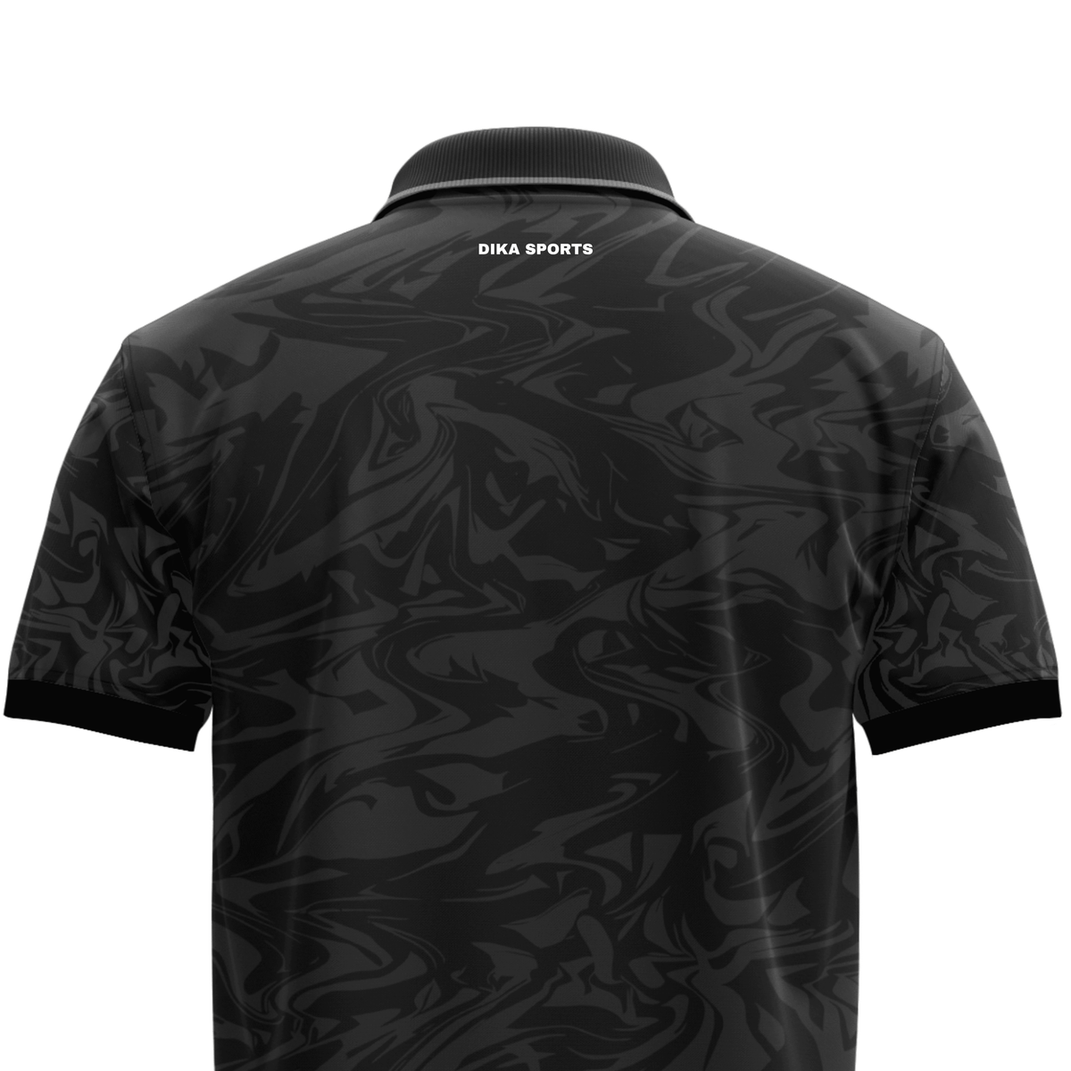 Dika Sports Men's Tiger Cricket Jersey – Quick-Dry Collar Neck Sportswear