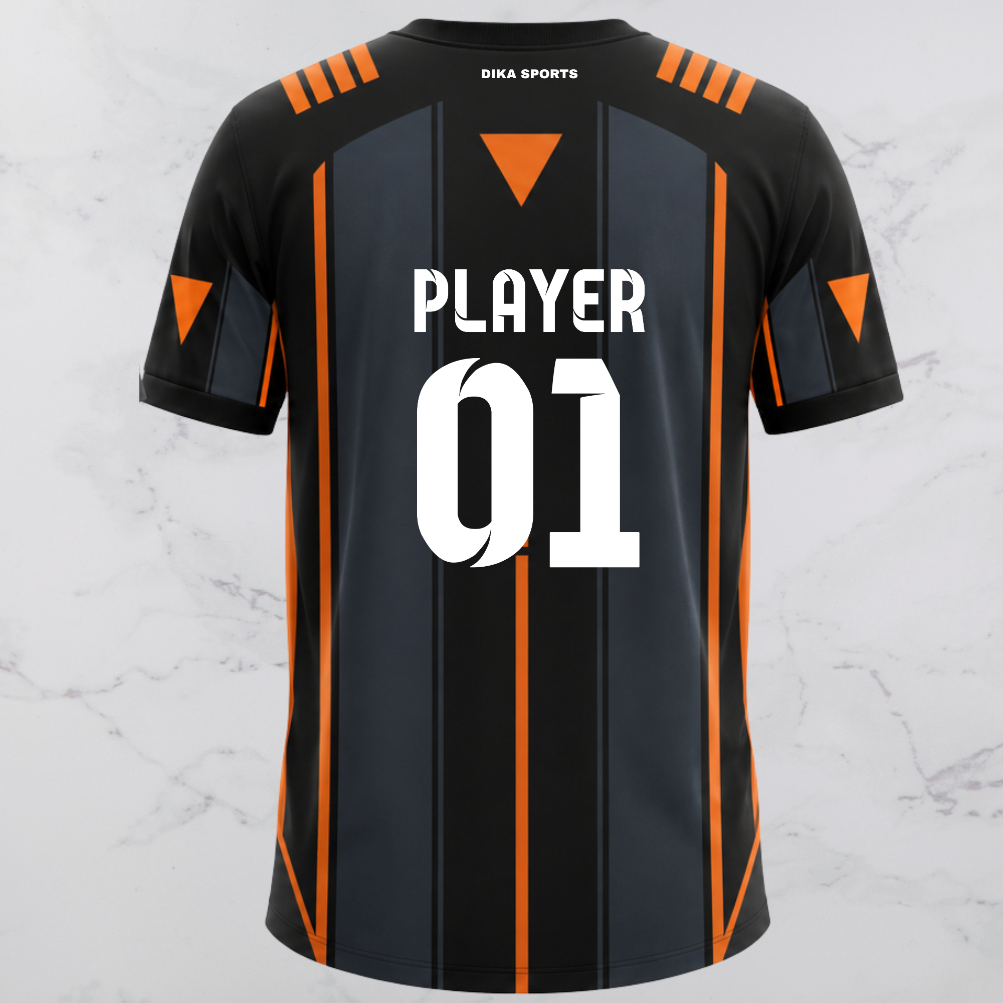DIKA SPORTS Custom Team Cricket Jersey | Round Neck Personalized Cricket T-Shirt | Quick Dry Breathable Sports Wear