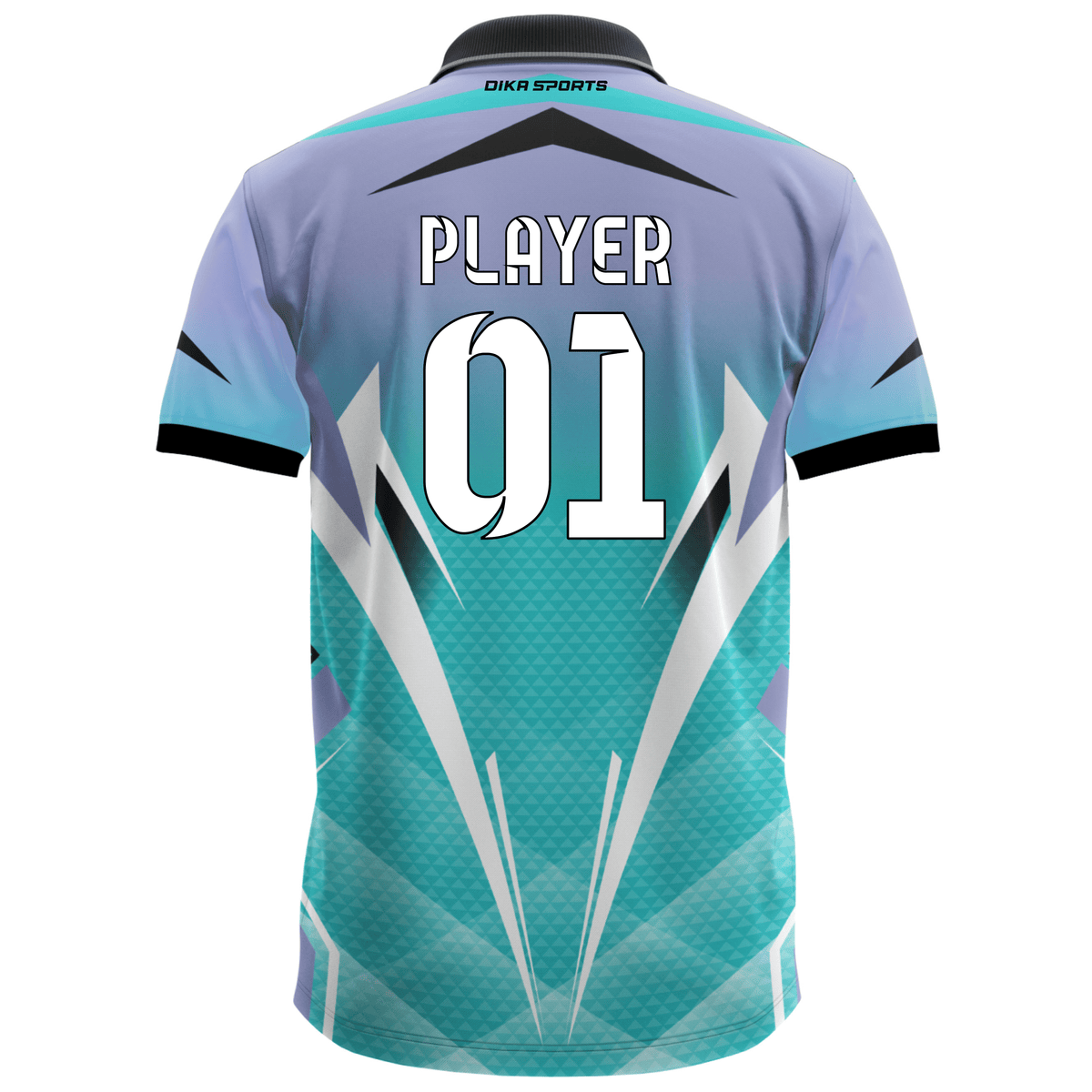 DIKA SPORTS Custom Tournament Moisture Wicking Cricket Jersey – Polo Collar Match Uniform with Stylish Look