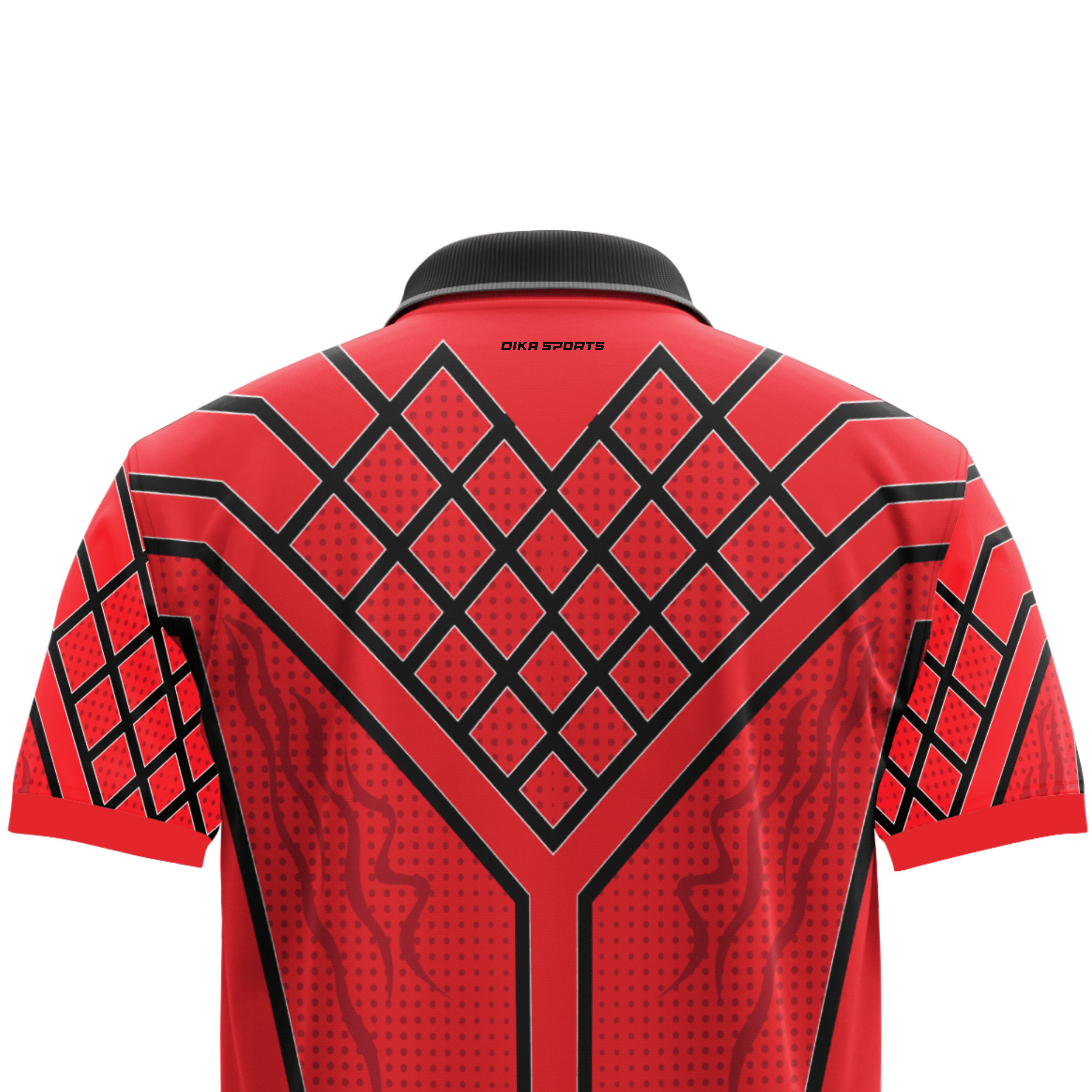 DIKA SPORTS Sports Polo T-Shirt for Men Cricket Jersey Breathable Moisture Wicking UV Protection