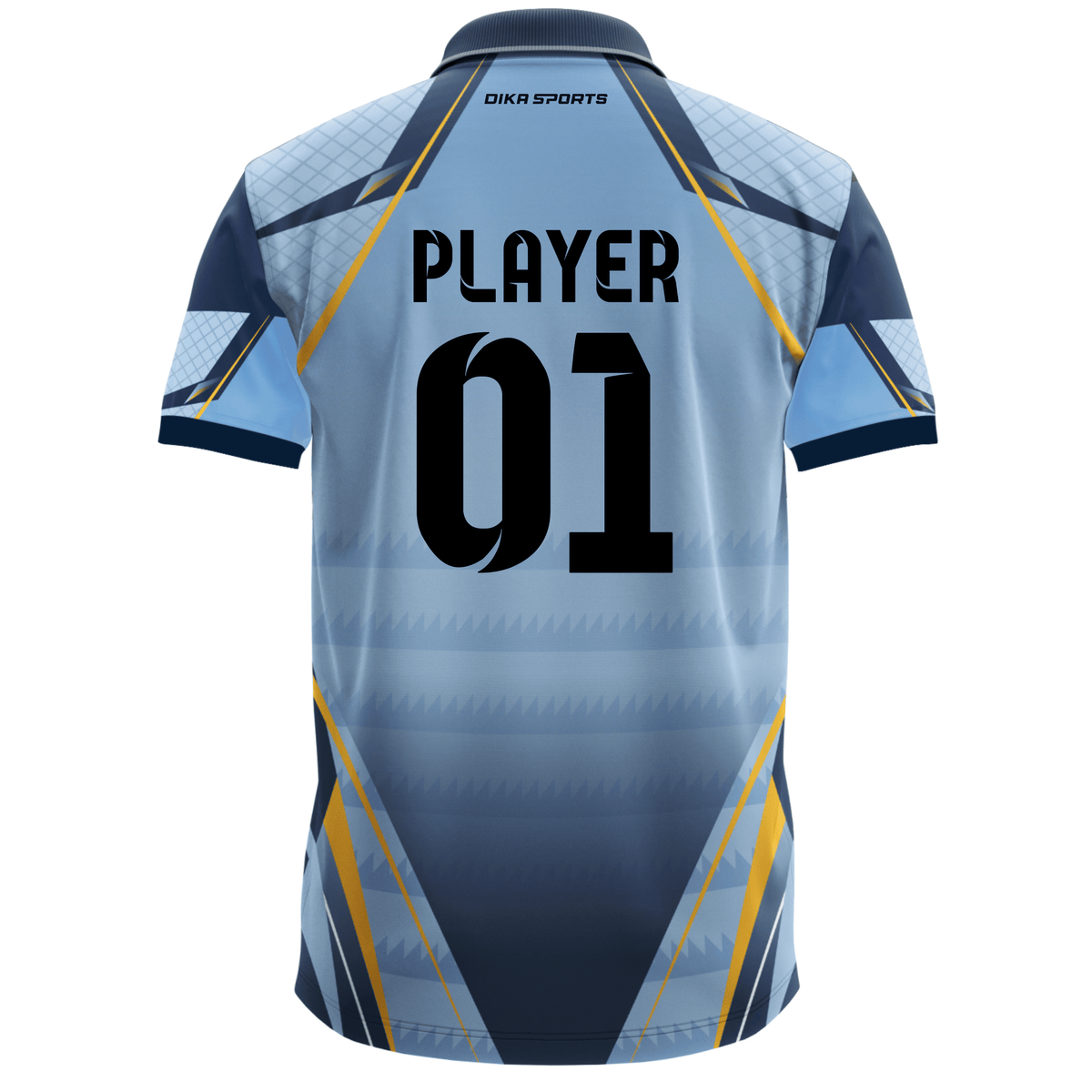 Dika Sports Attractive Kids Custom Cricket Jersey with Name and Number for Young Players