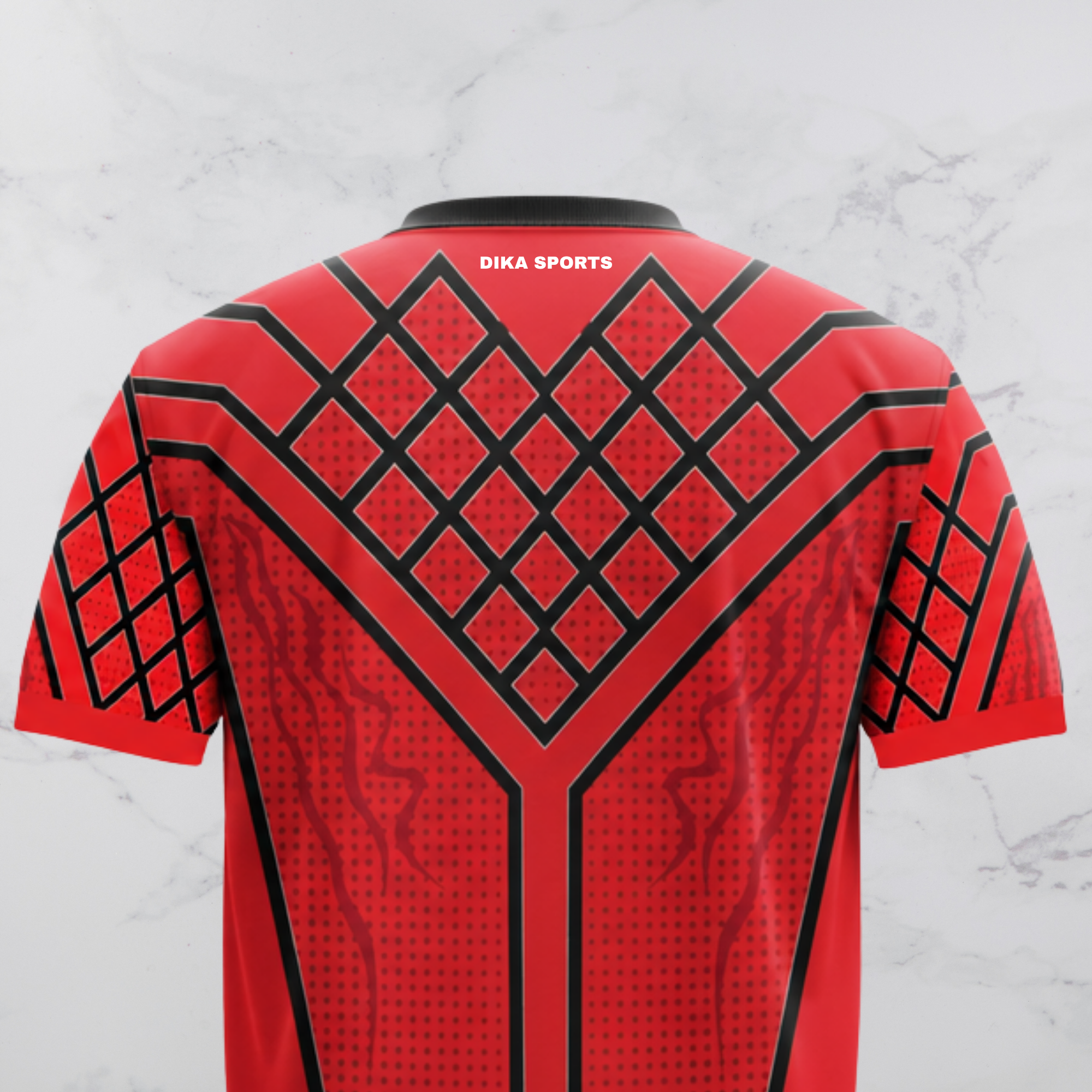 Dika Sports Cricket Practice T-Shirt Round Neck Breathable Short Sleeve Jersey for Men