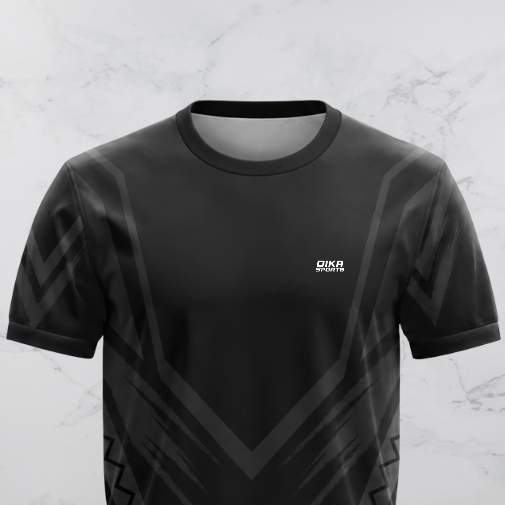 DIKA SPORTS Cricket Jersey for Men Breathable Round Neck Cricket T-Shirt Quick Dry Team Sports Wear