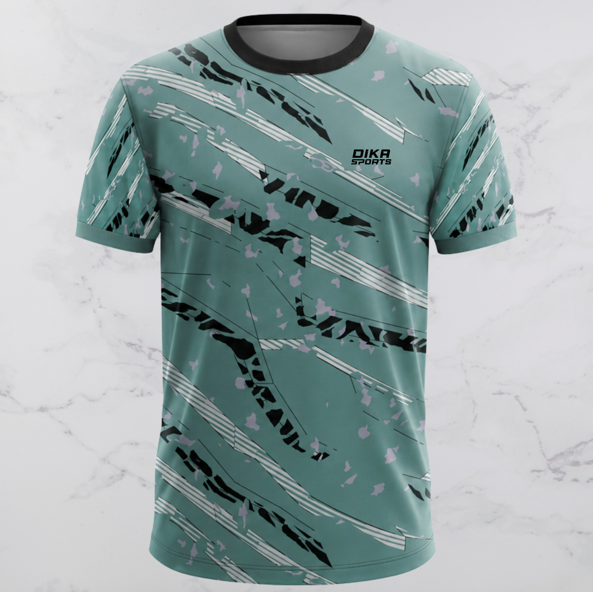 DIKA SPORTS Round Neck Custom Cricket Jersey with Name | Personalized Team Cricket Jersey for Men, Kids & Adults | Breathable Quick-Dry Sports T-Shirt