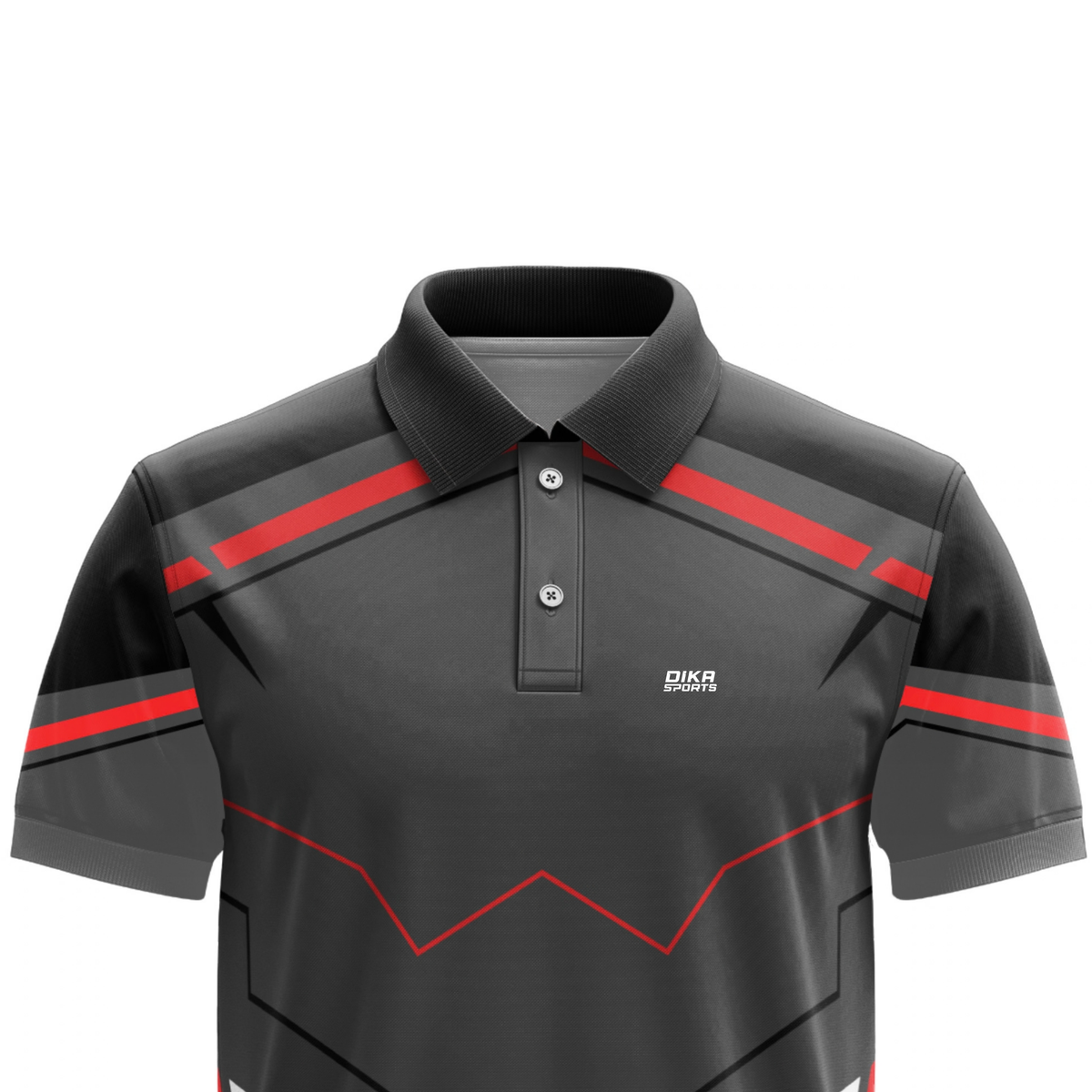 Dika Sports Cricket T-Shirt Set for Men | Cricket T-Shirt Quick-Dry Collar Neck Sports Jersey | UV Protection Lab Tested