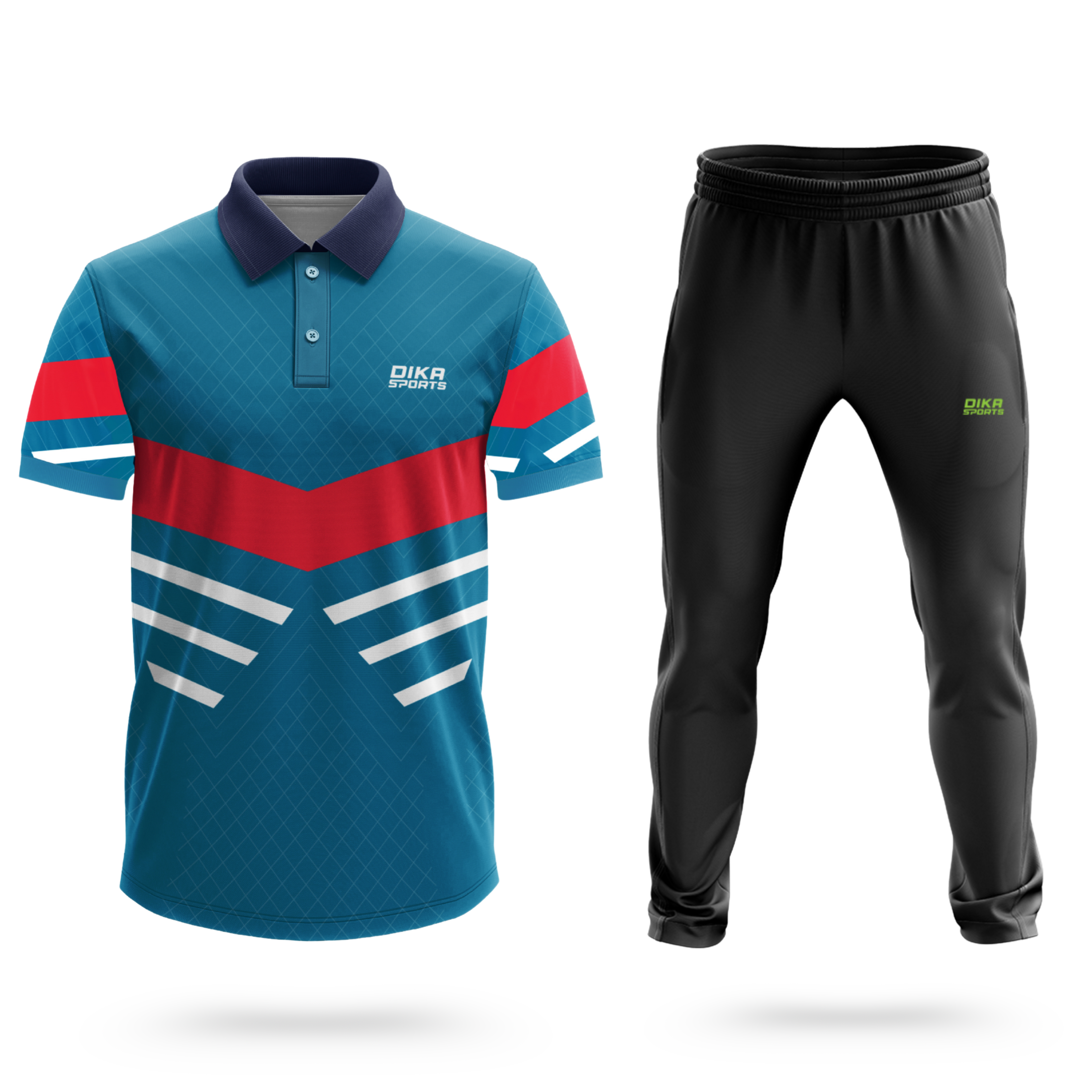 Dika Sports custom jersey Cricket t-shirt with logo t 20 world cup t shirt 2024 indiasport t shirt for men track pant men - Pack of 2