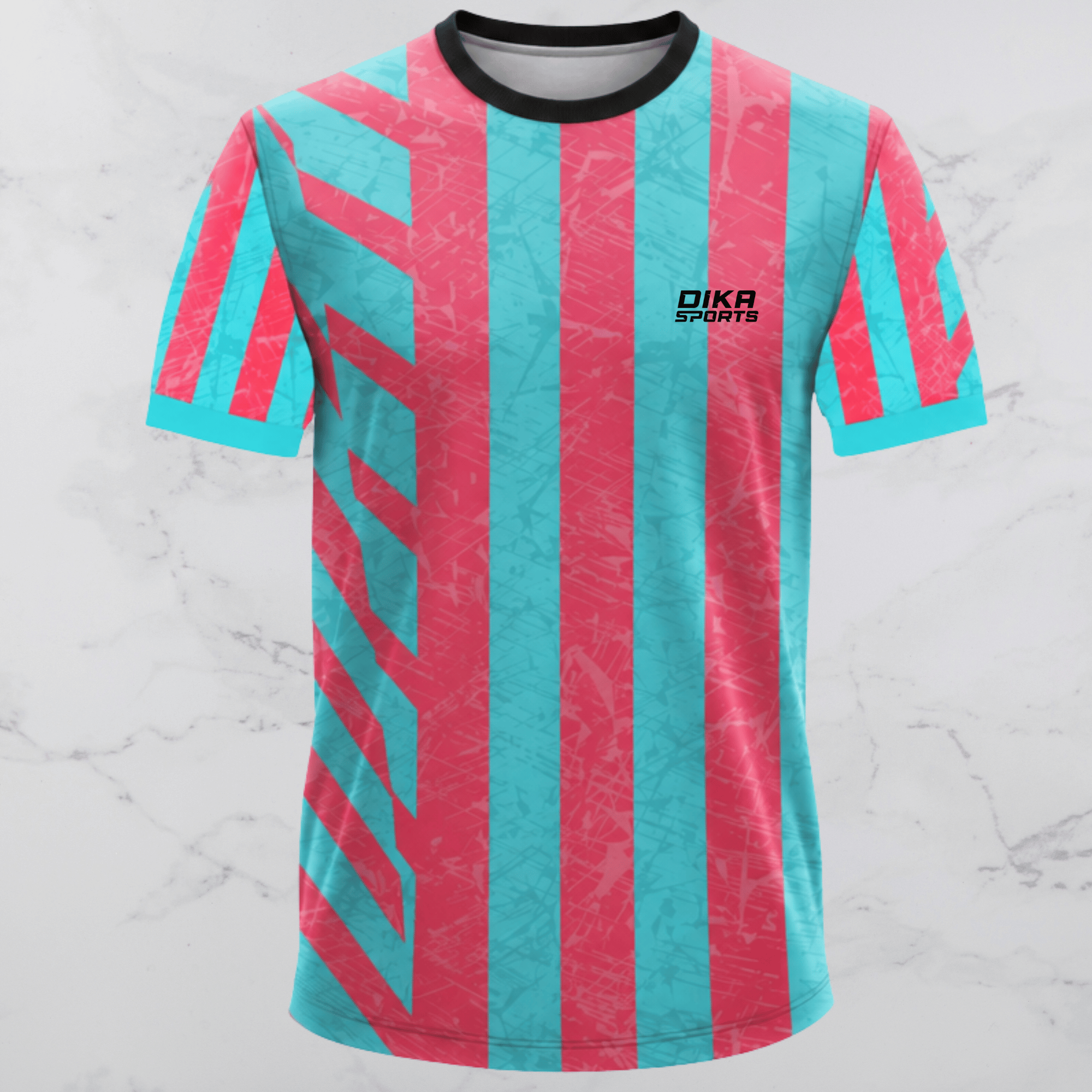 Dika Sports Round Neck Custom Cricket Jersey for Men & Kids with Name, Number and Team Logo | Breathable Quick Dry Jersey
