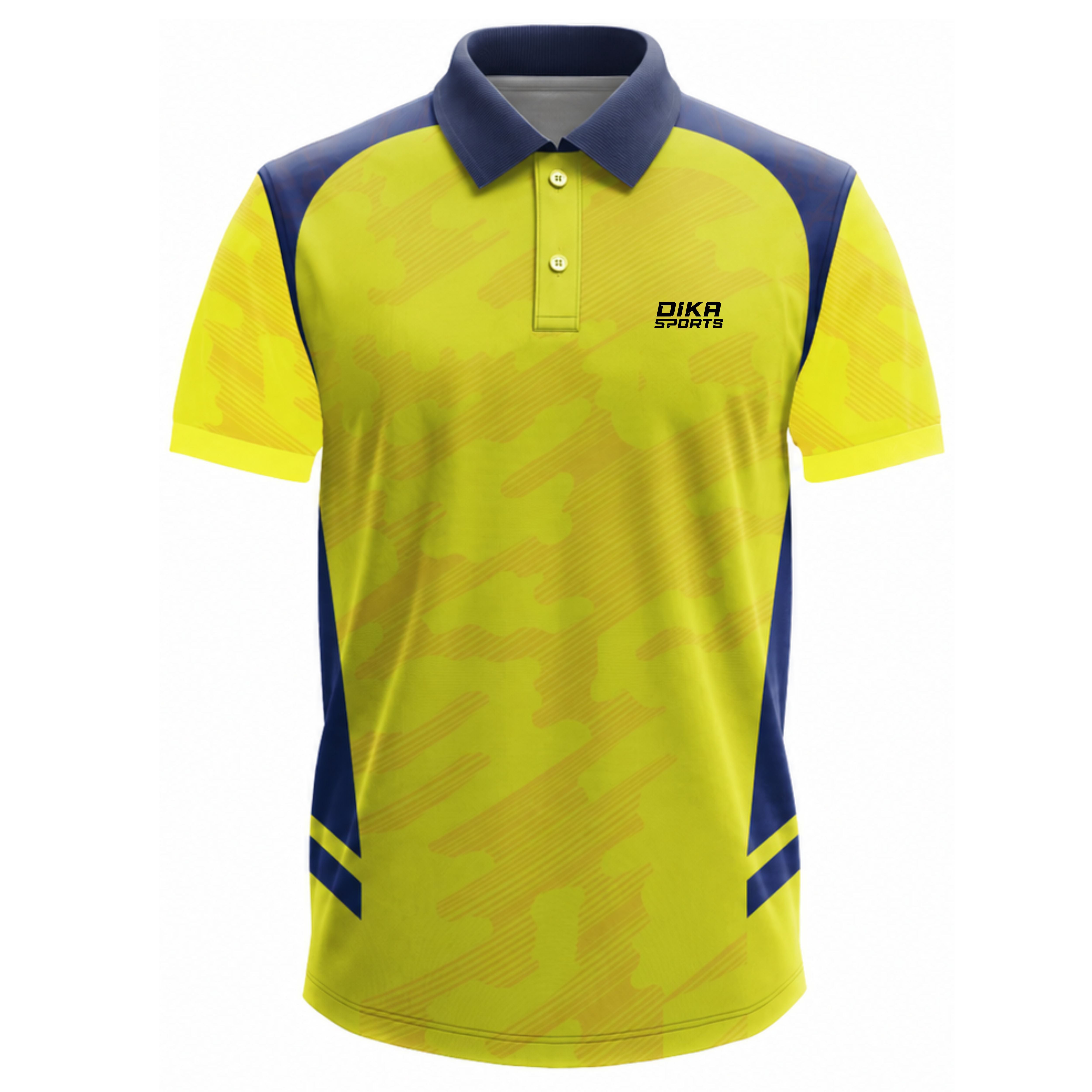 DIKA SPORTS T Shirt for Men Collar Neck  Sport T-Shirt  Sports Wear for Men Cricket Jersey Style