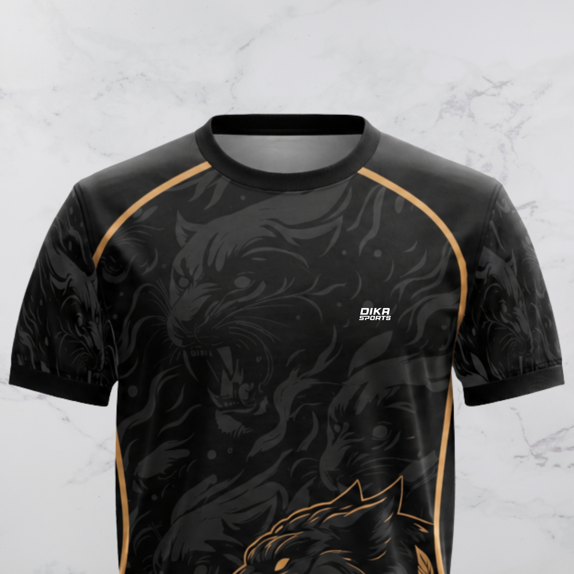 Dika Sports Breathable Round Neck Cricket T-Shirt Online | Stylish Short Sleeve Cricket T-Shirt for Adults