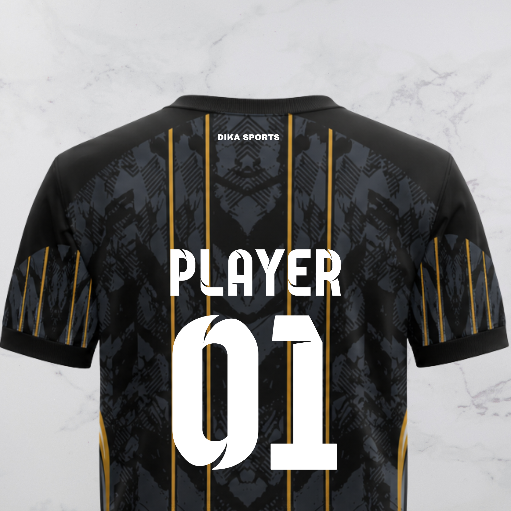 DIKA SPORTS Cricket Jersey for Fans | Custom Round Neck Cricket Jersey with Name | Personalized Team Cricket T-Shirt