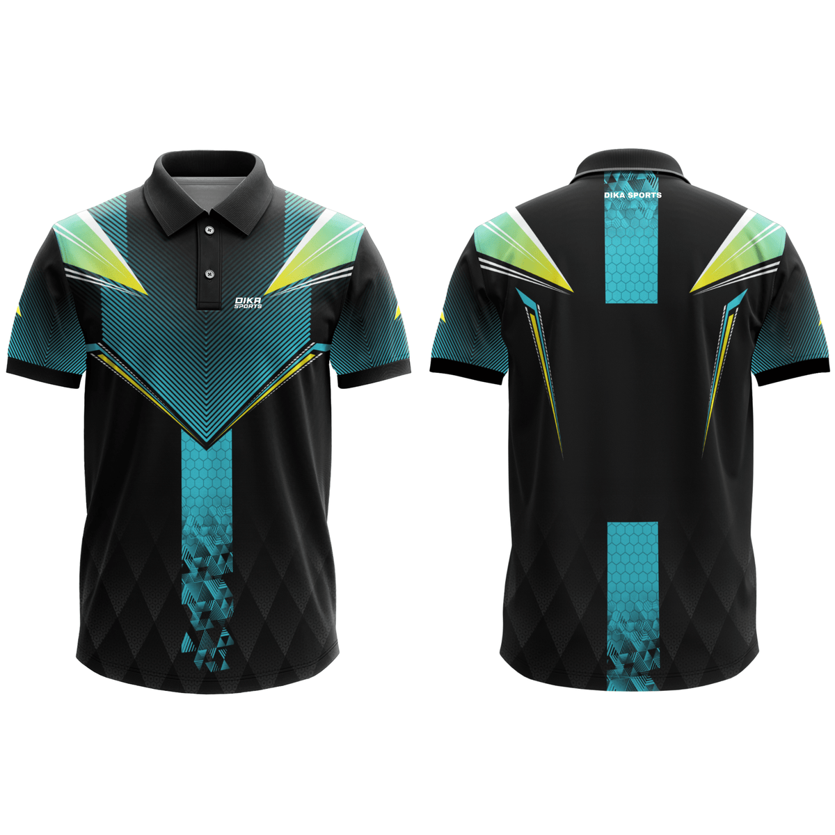 Men's Cricket Training Polo Jersey Without Printing Dika Sports – Moisture Wicking Sports Activewear