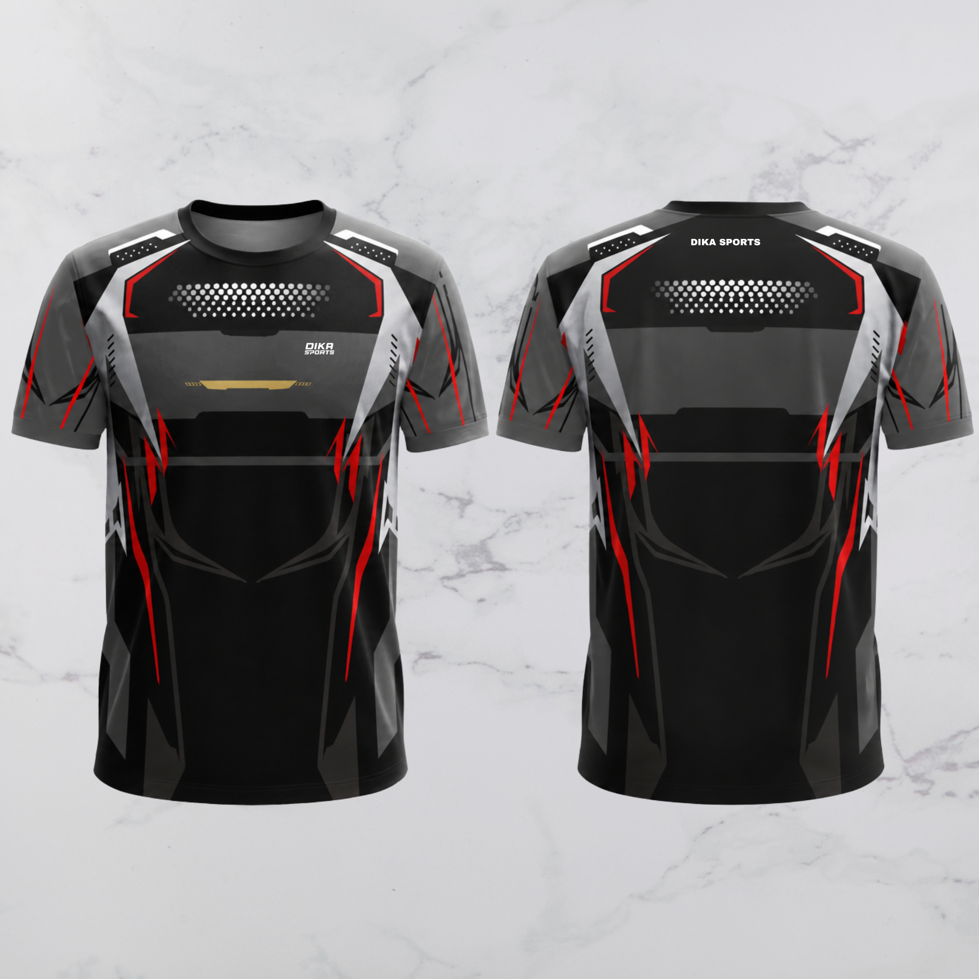 Dika Sports Breathable Cricket T-Shirt | Stylish Round Neck Sportswear for Adults