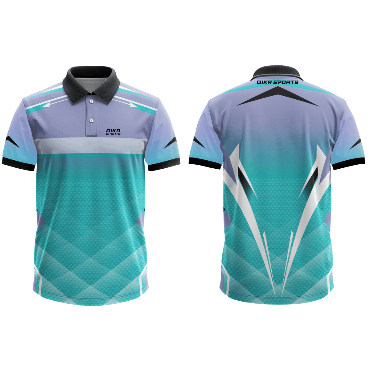 DIKA SPORTS Trendy Cricket Jersey for Men – Fashionable Printed Polo Sportswear for local cricket matches