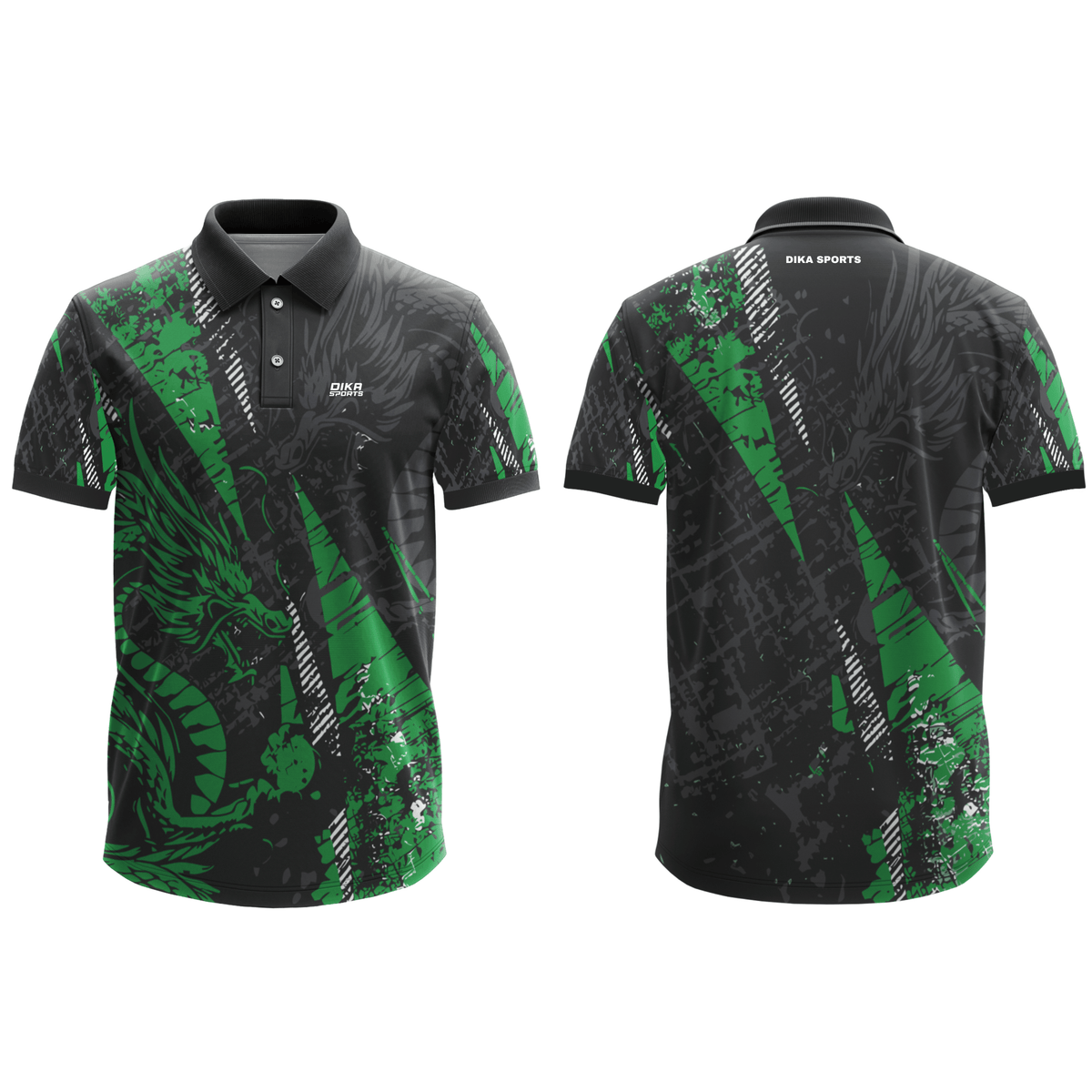DIKA SPORTS Classic Collar Cricket Jersey for Men – Ready Made Sportswear for cricket and other sports
